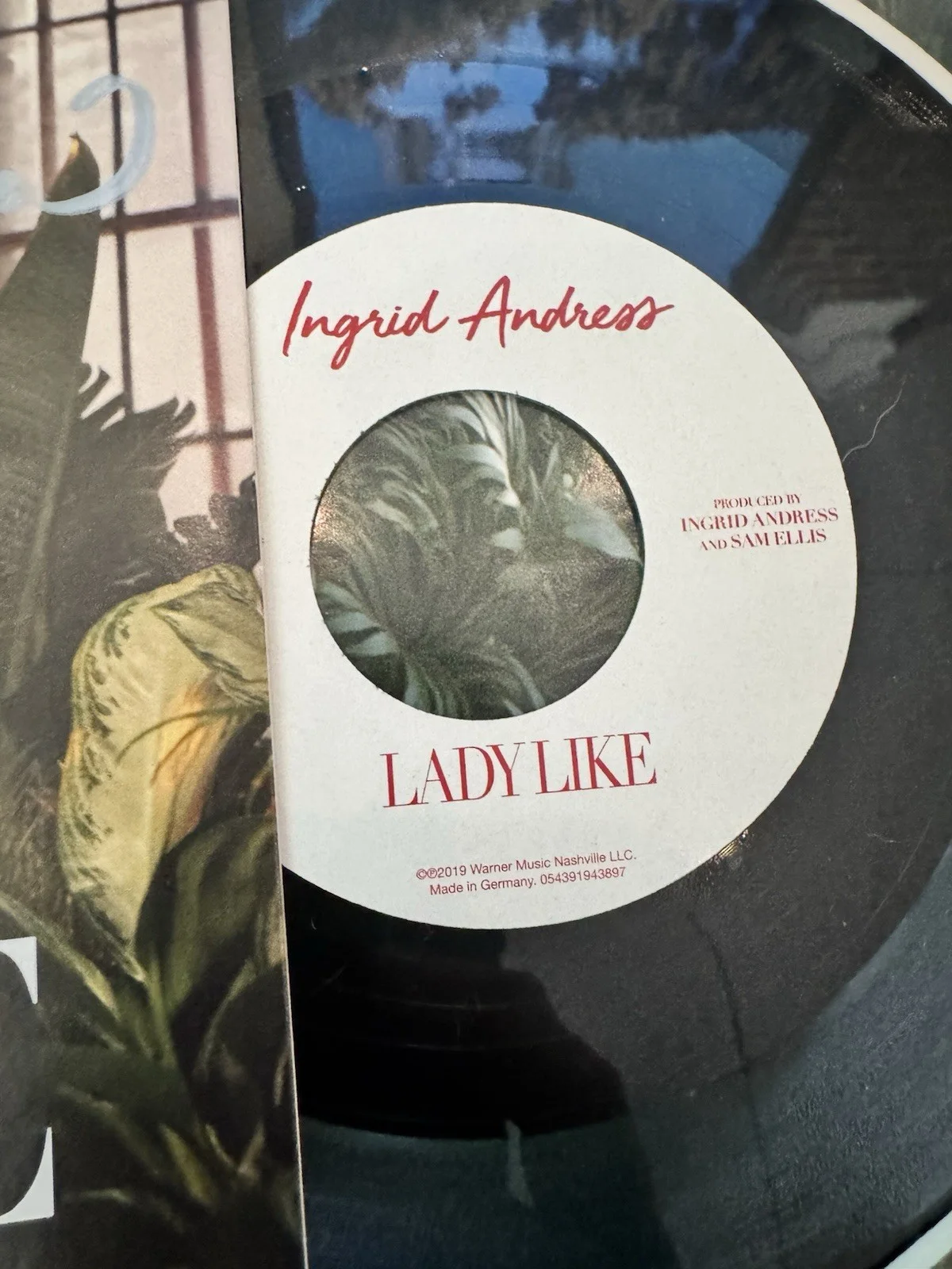 Ingrid Andress Signed "Lady Like" 7" Vinyl Framed 14x11 - JSA, image 4