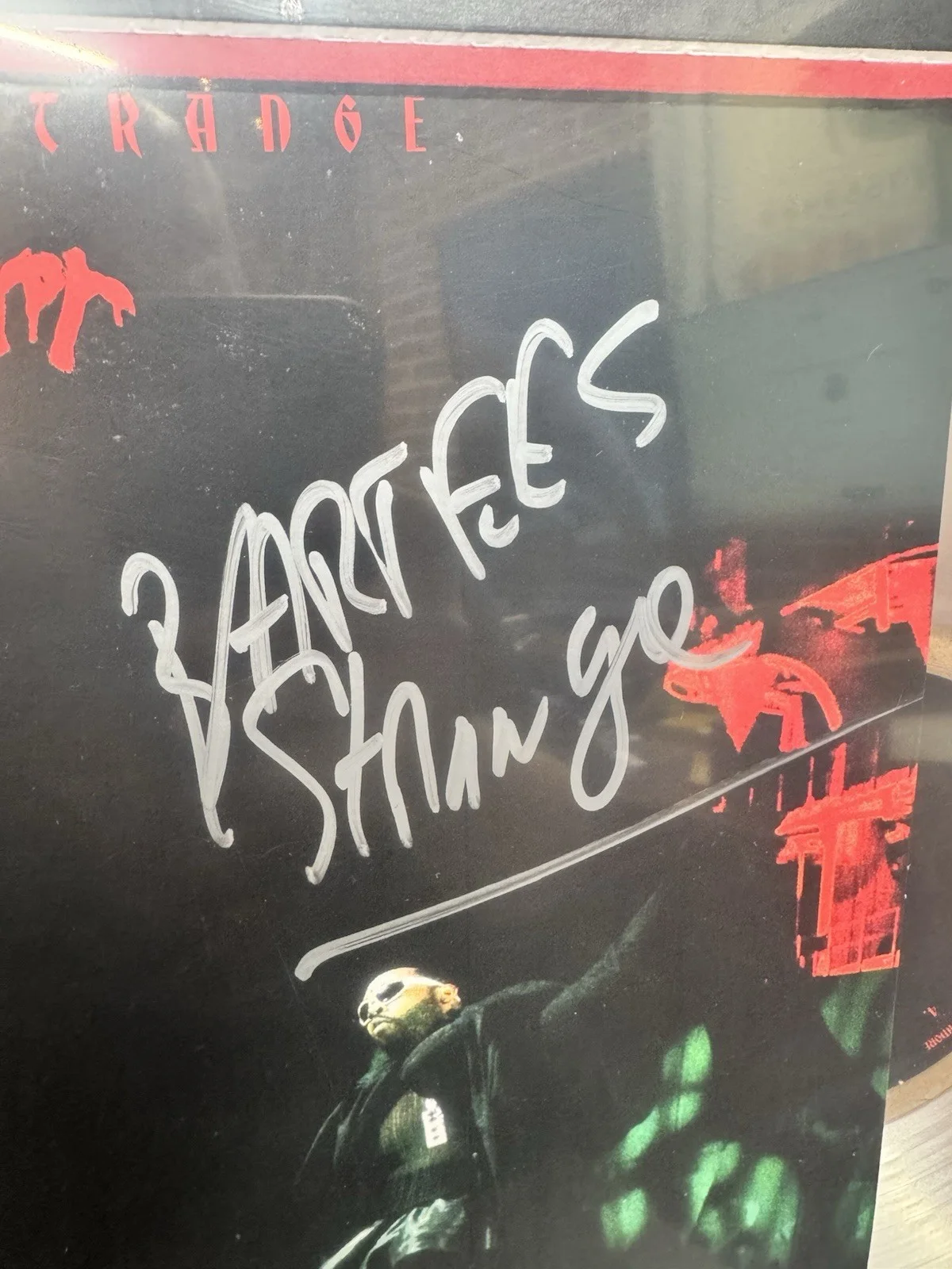 BARTEES STRANGE — Bartees Strange Signed 12" Horror Vinyl Framed 16x20 - JSA, image 2