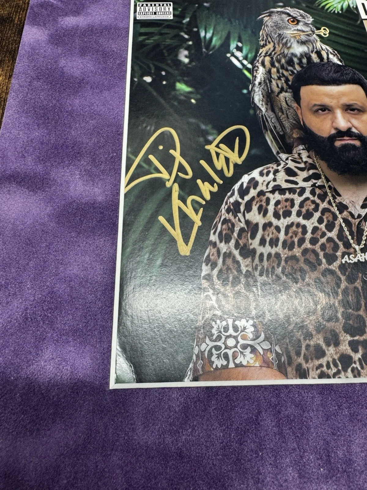 KID INK — DJ Khaled Signed "Popstar" 7" Vinyl Framed 14x11 - JSA, image 2