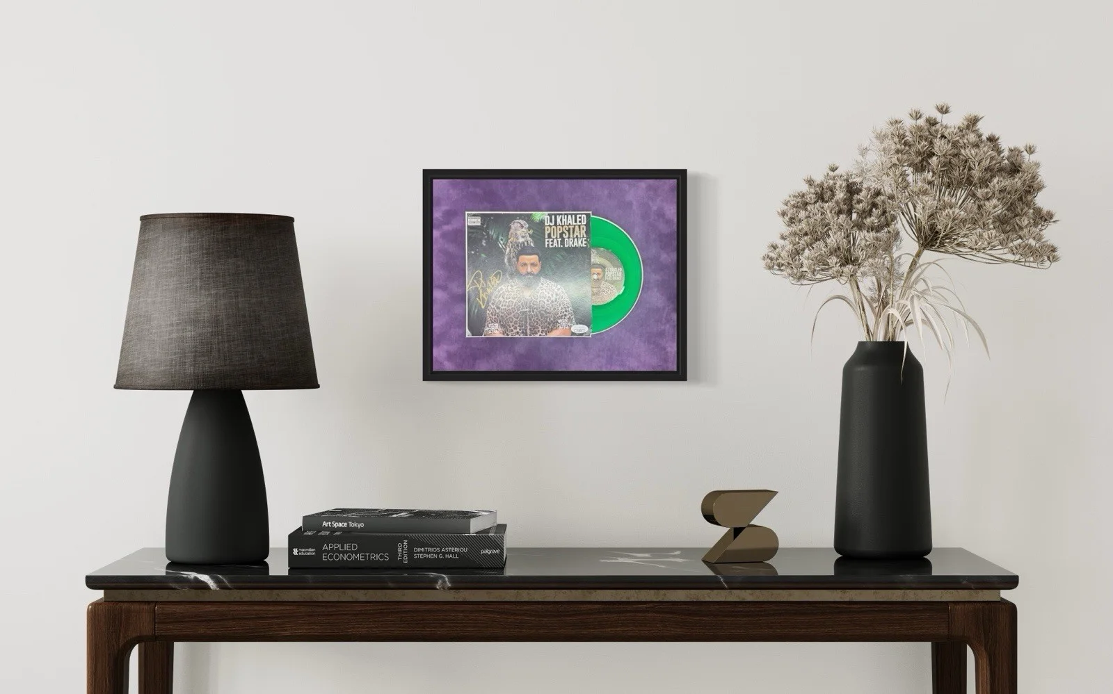 KID INK — DJ Khaled Signed "Popstar" 7" Vinyl Framed 14x11 - JSA, image 5