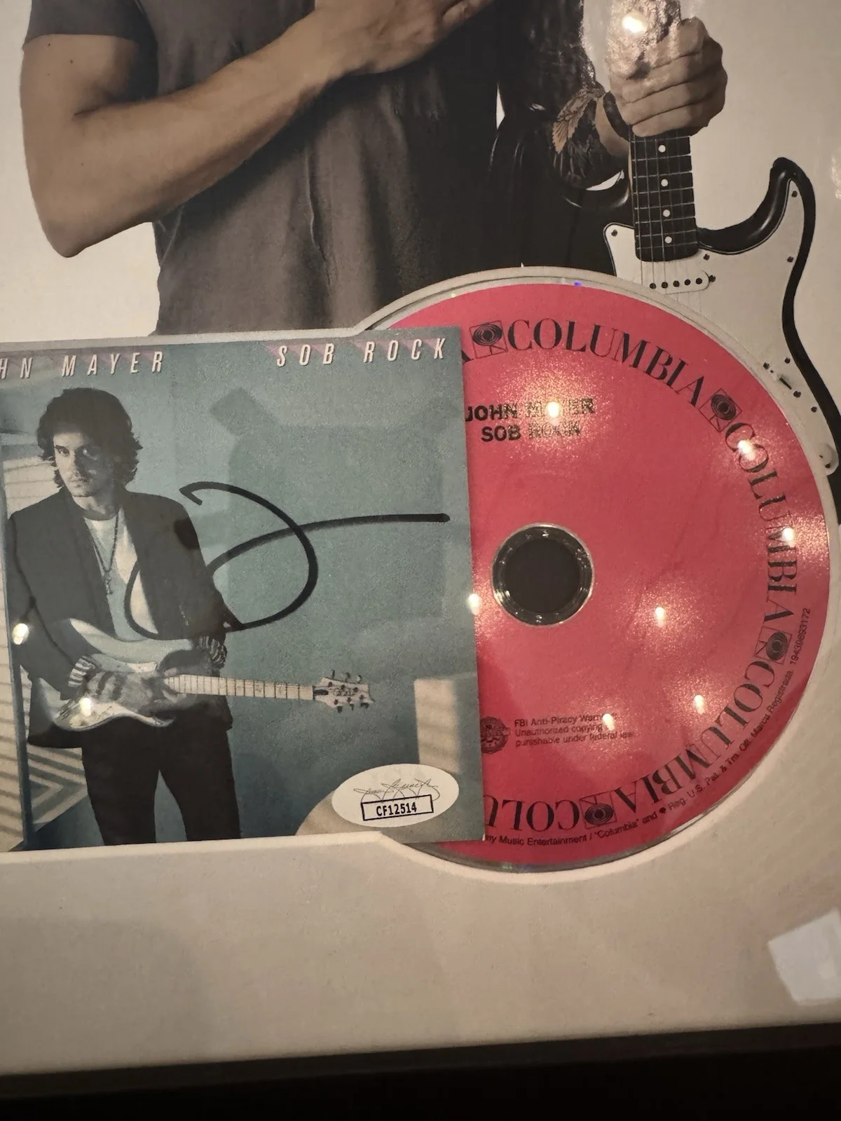 John Mayer Signed CD Insert "Sob Rock" Framed 11x14 - JSA, image 3