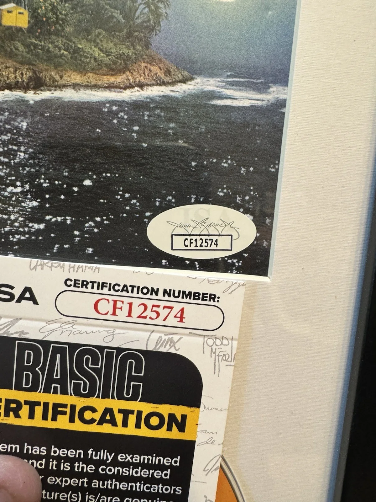 CALVIN HARRIS — Calvin Harris Signed CD Insert "Funk Wav Bounces Vol 2" Framed 6.5x12 - JSA, изображение 2