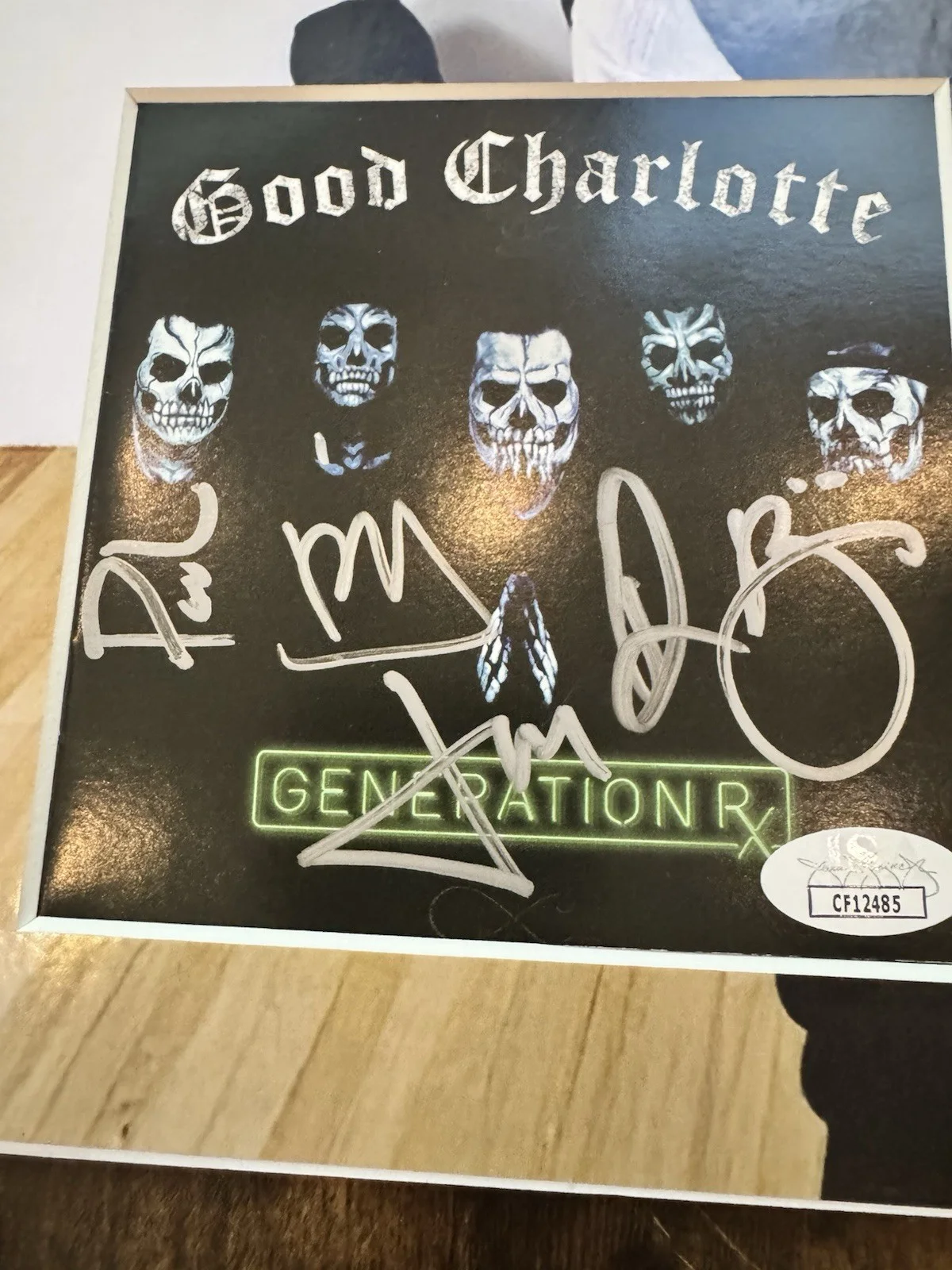 Good Charlotte Signed CD Insert "Generation RX" Framed 16x12 - JSA, image 5