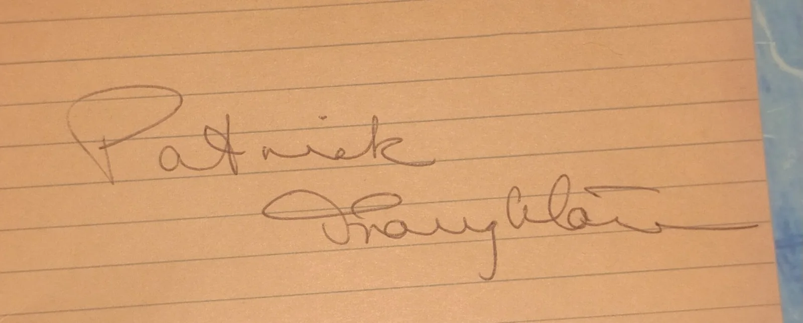 Patrick Troughton Hand Signed Index Card COA Doctor Who NO US TARIFFS, image 3
