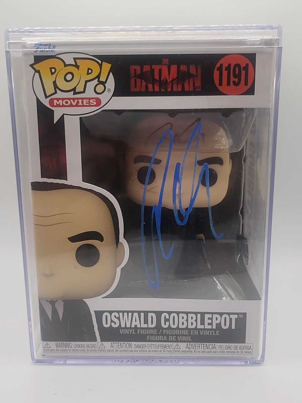 COLIN FARRELL — COLIN FARRELL SIGNED OSWALD COBBLEPOT FUNKO POP #1191 BECKETT BAS THE BATMAN