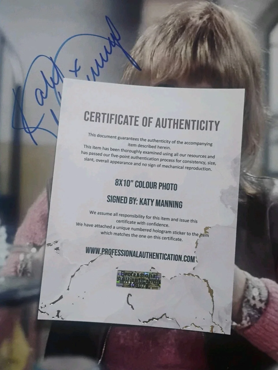 Katy Manning Hand Signed 8x10 Photo COA Classic Doctor Who NO US TARIFFS, изображение 4