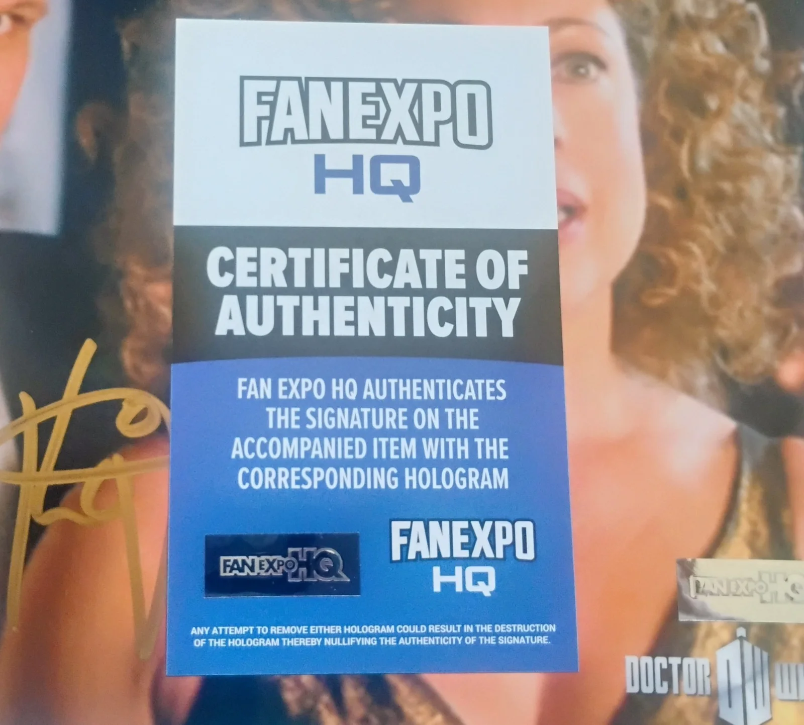 Alex Kingston Hand Signed 8x10 Photo COA Doctor Who River Song NO US TARIFFS, image 4
