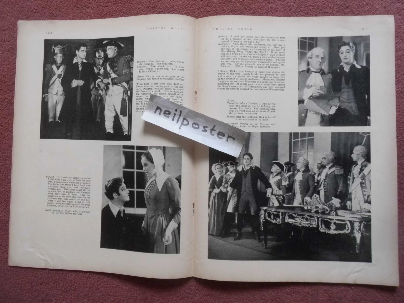 ROBERT DONAT on cover of 1940 UK magazine THEATRE WORLD, изображение 2