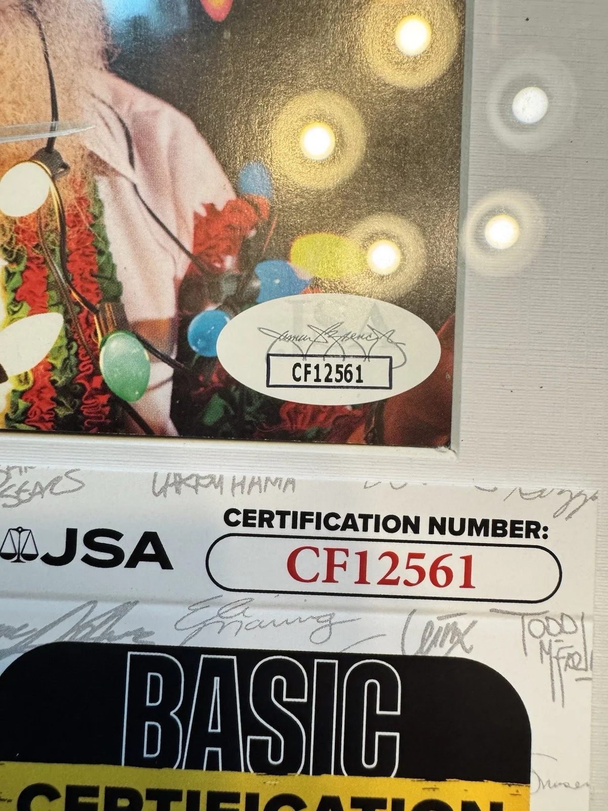 Si Robertson Signed CD Insert DUCK DYNASTY FAMILY CHRISTMAS Framed 6.5x12 JSA, image 2