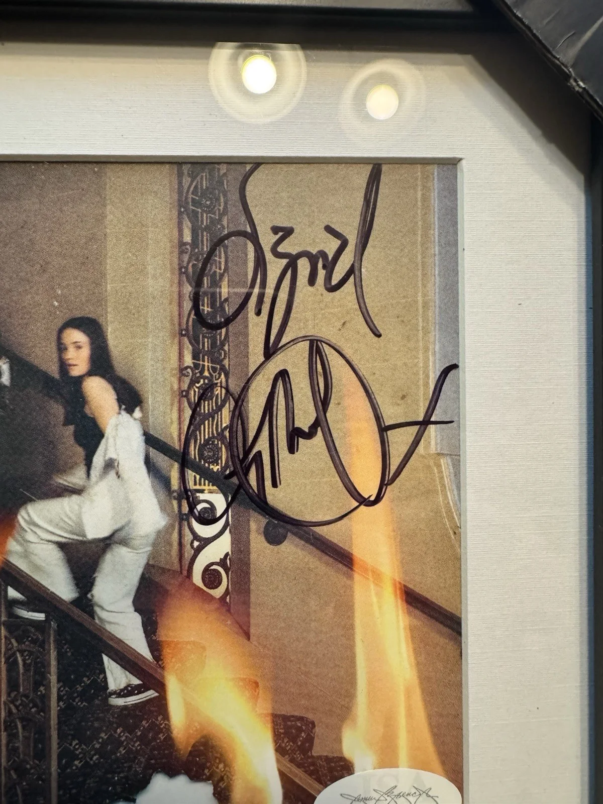 Griff, Sigrid — Griff & Sigrid Signed CD Insert "Head on Fire" Framed 6.5x12 - JSA, image 2