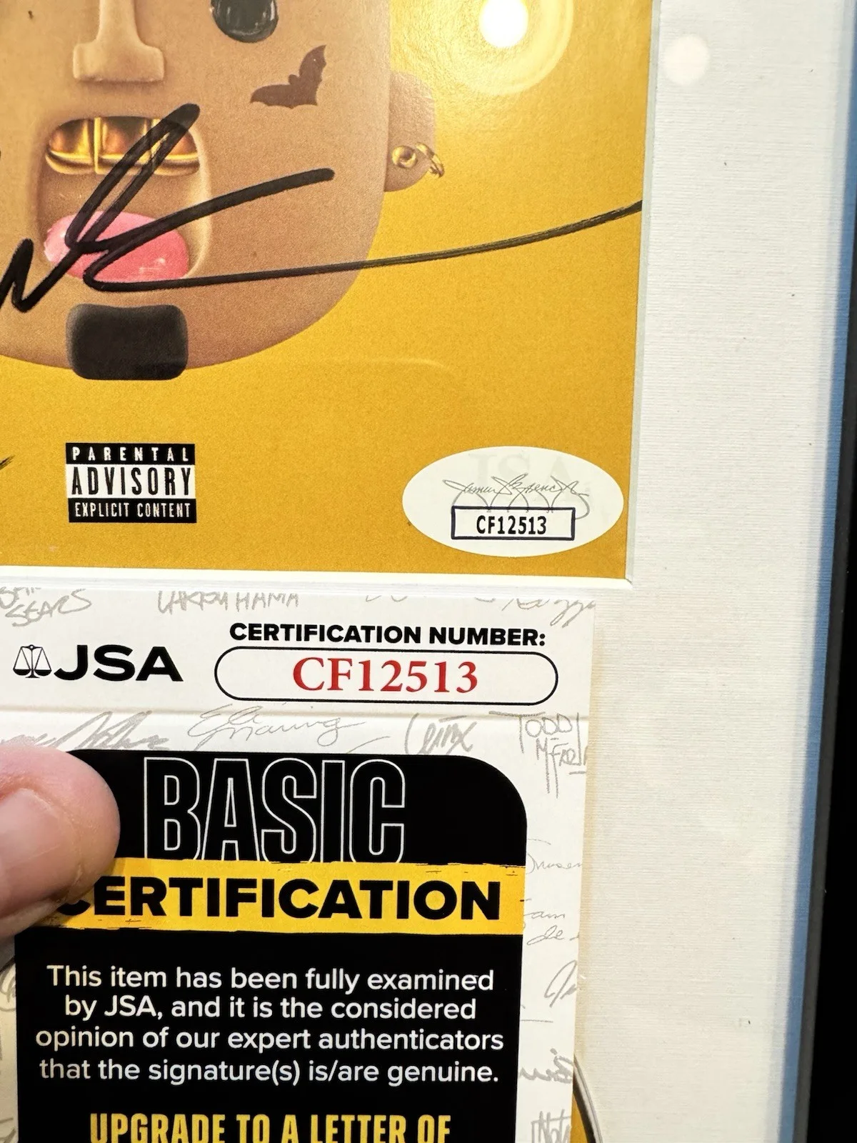 KID INK — Kid Ink Signed CD Insert "Alive" Framed 6.5x12 - JSA, image 2