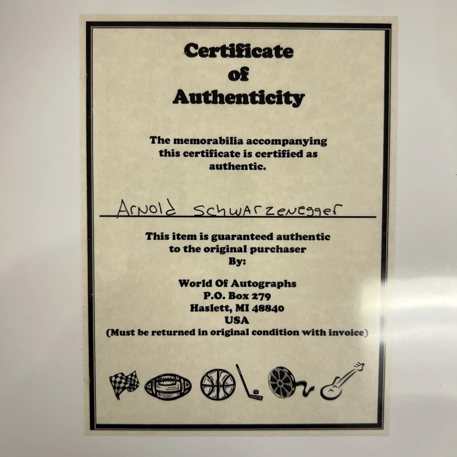 Arnold Schwarzenegger Signed 8 X 10 Terminator With Certificate Of Authenticity, image 4