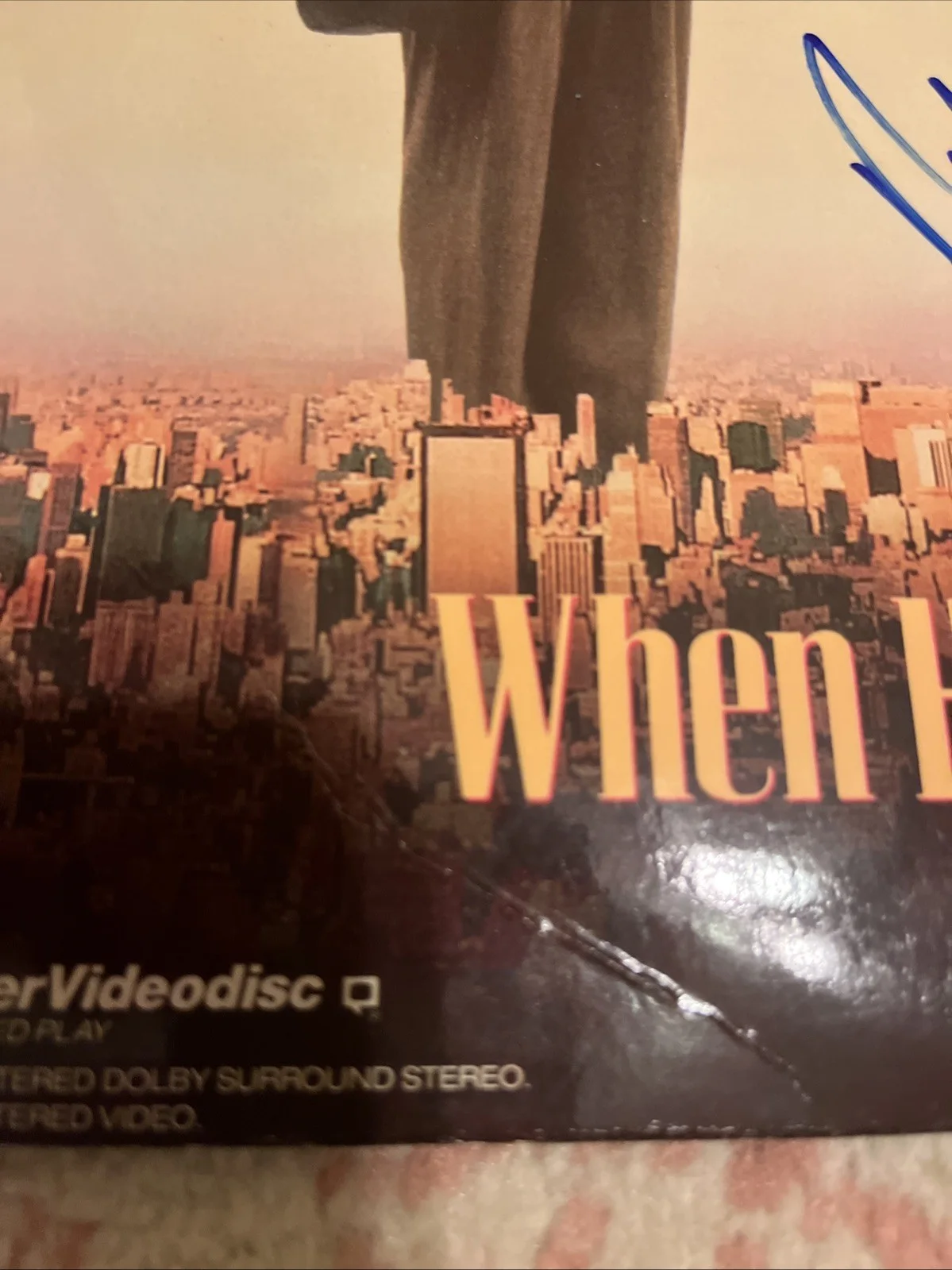 Rob Reiner signed When Harry Met Sally Laser Videodisc PSA, image 5