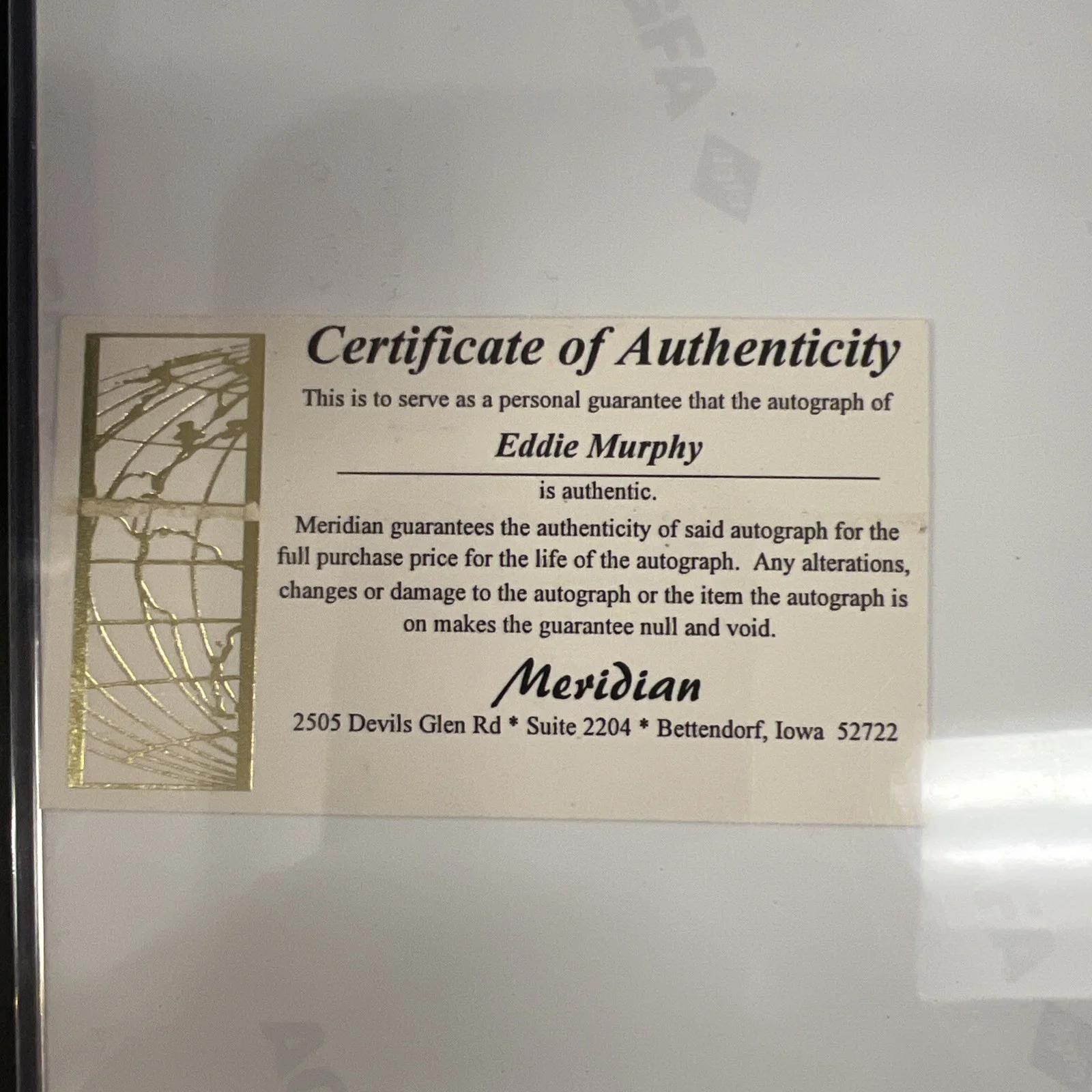 Autographed 8 X 10 Photo Of Eddie Murphy With Certificate Of Authenticity, image 4
