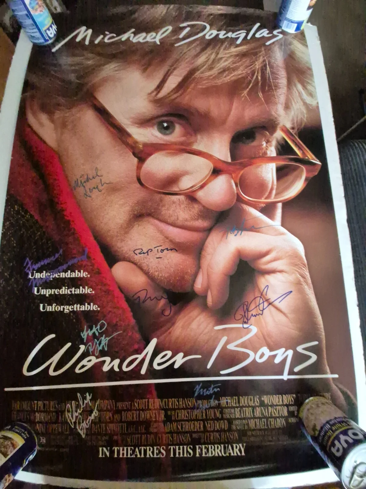 SEE BELOW — WONDER BOYS SIGNED-THE MOVIE POSTER-w/COA ekim, image 2