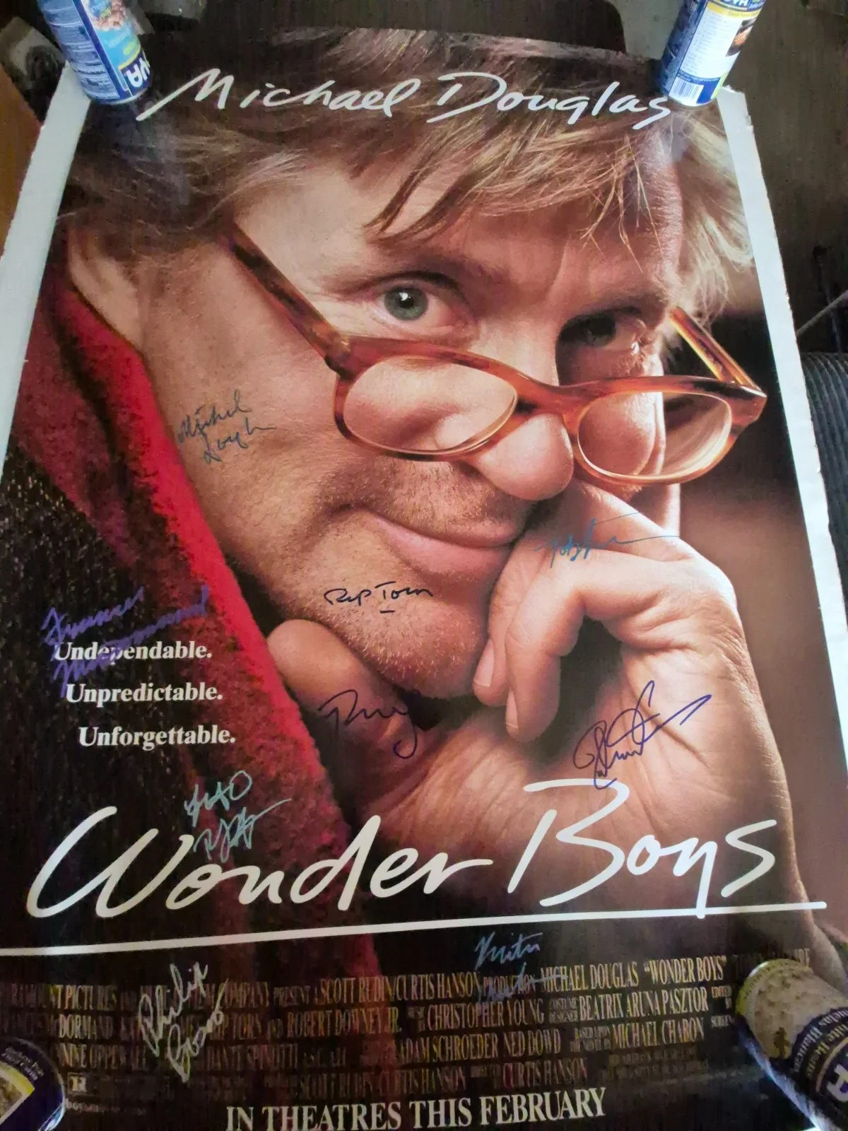 SEE BELOW — WONDER BOYS SIGNED-THE MOVIE POSTER-w/COA ekim, image 3