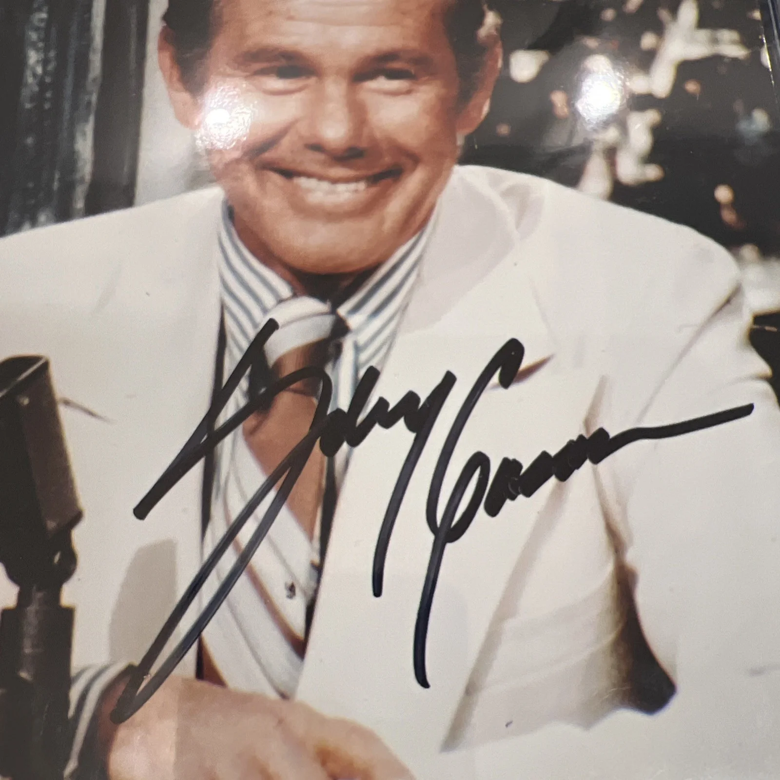 Johnny Carson Autographed 8 X 10 With Certificate Of Authenticity, image 2