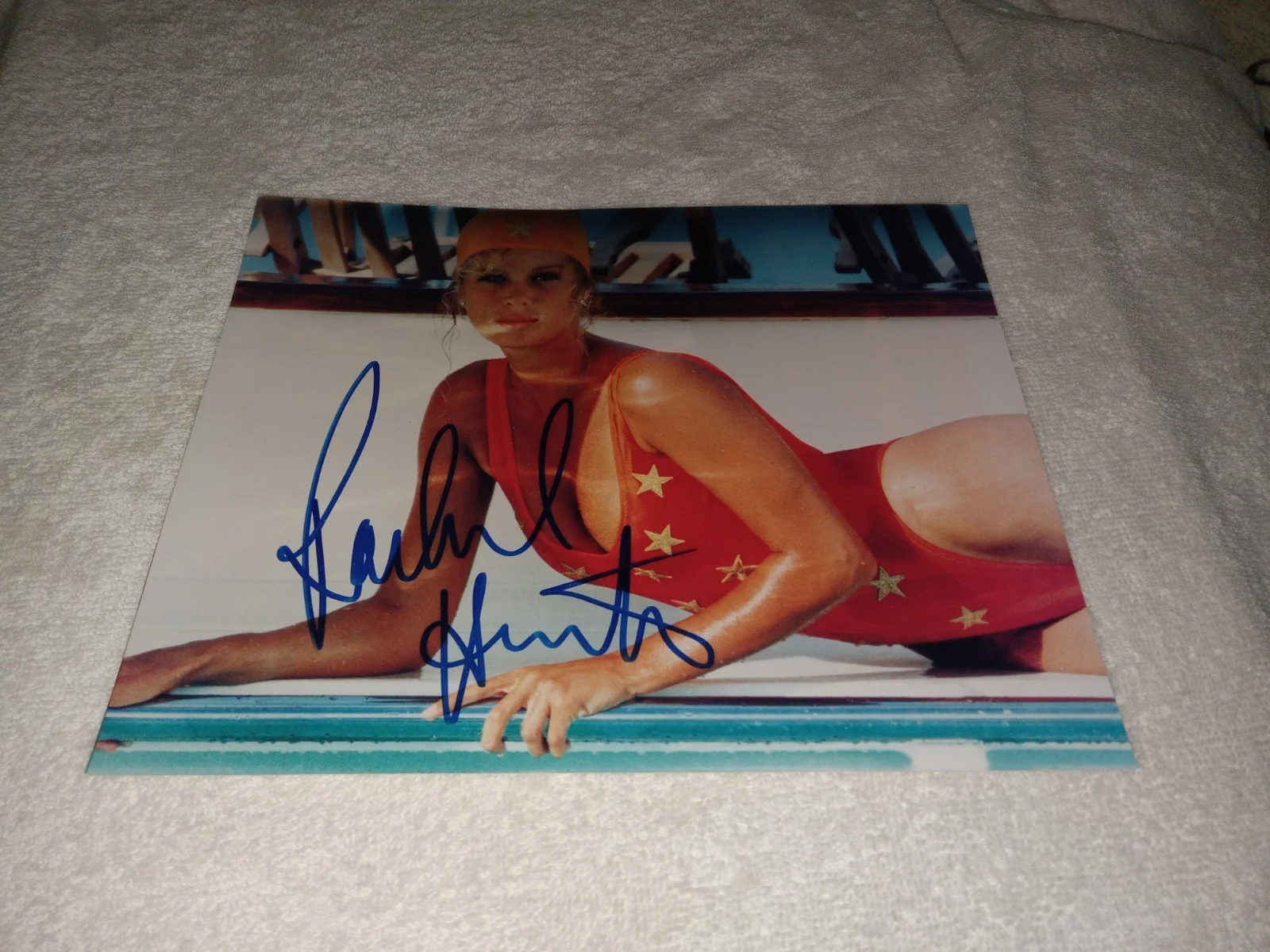 Rachel Hunter — Rachel Hunter Signed 8x10 Photo Autograph Auto In Person Guaranteed Pass PSA JSA