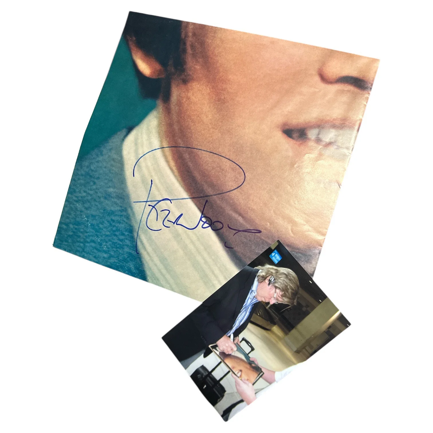 Peter Noone Signed Autograph 24”x24” HUGE Fold-Out Record Poster w/ Proof Photo!, изображение 4