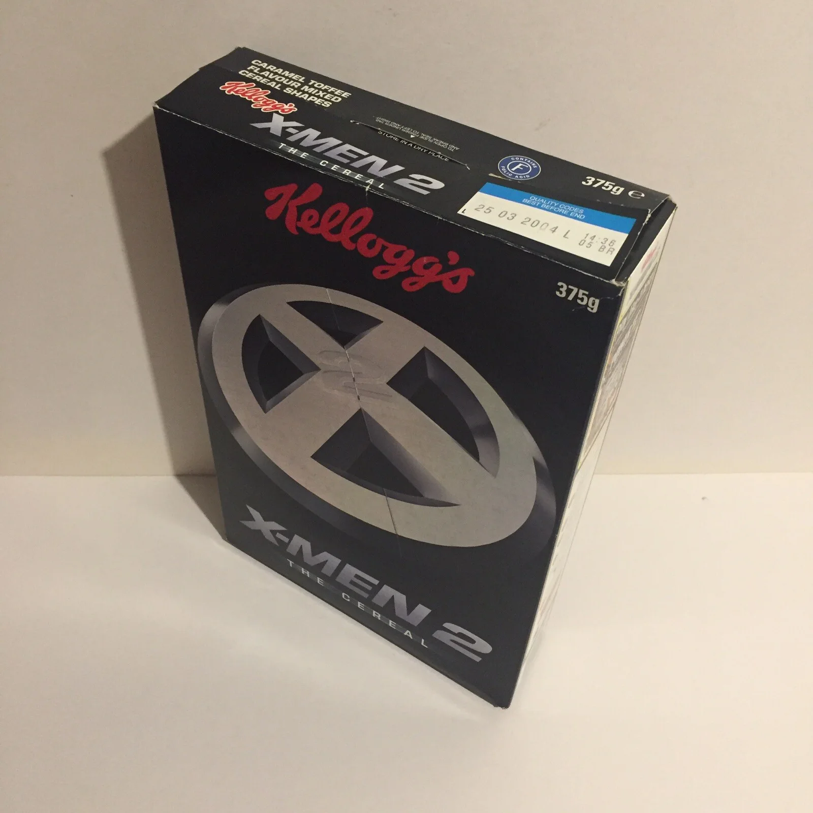 X-Men 2 Cereal Box Kellogg’s Silver Embossed Edition 2003 Marvel Fox Promotional, image 3