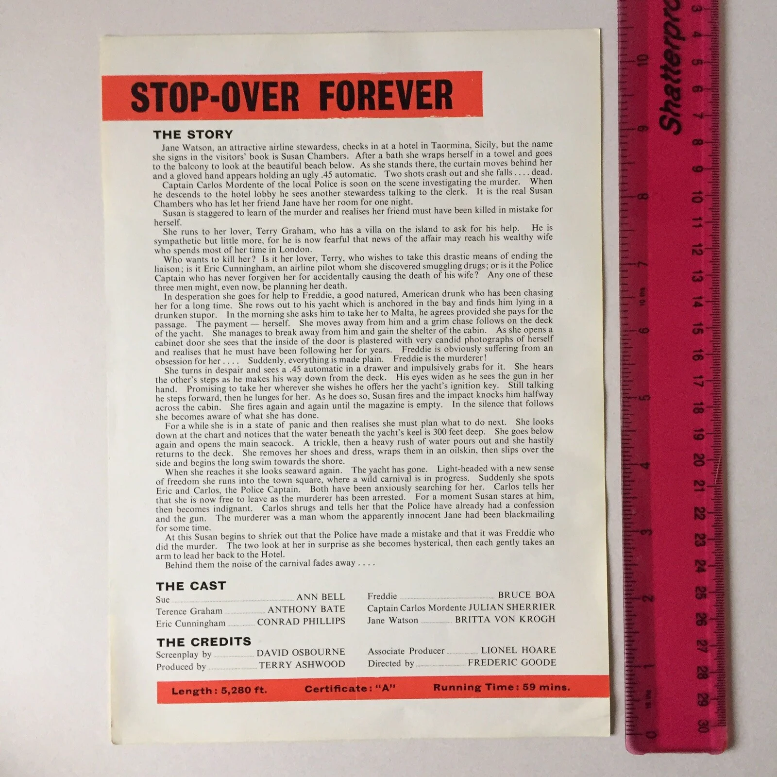 Stop Over Forever Film Press Book Flyer Ann Bell Warner Pathe Conrad Phillips, изображение 5