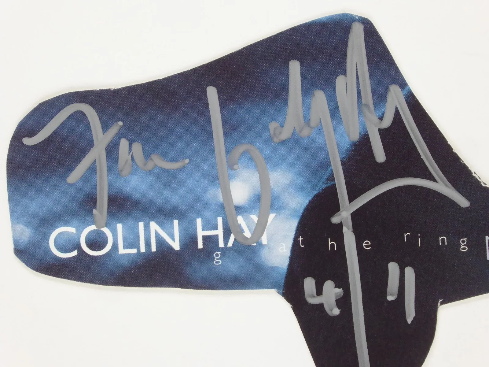 Colin Hay Signed Paper Cut Men At Work Gathering Mercury Autographed, image 2