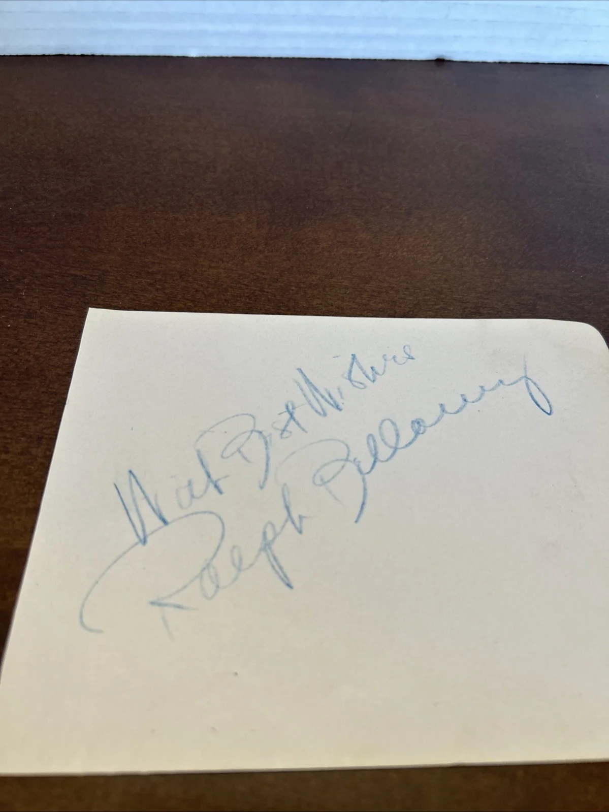 Ralph Bellamy Signed Autograph Book Page Trading Places Vintage 1936 Signature, изображение 2