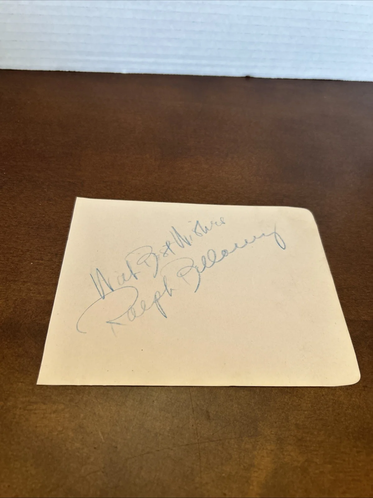 Ralph Bellamy Signed Autograph Book Page Trading Places Vintage 1936 Signature, изображение 3