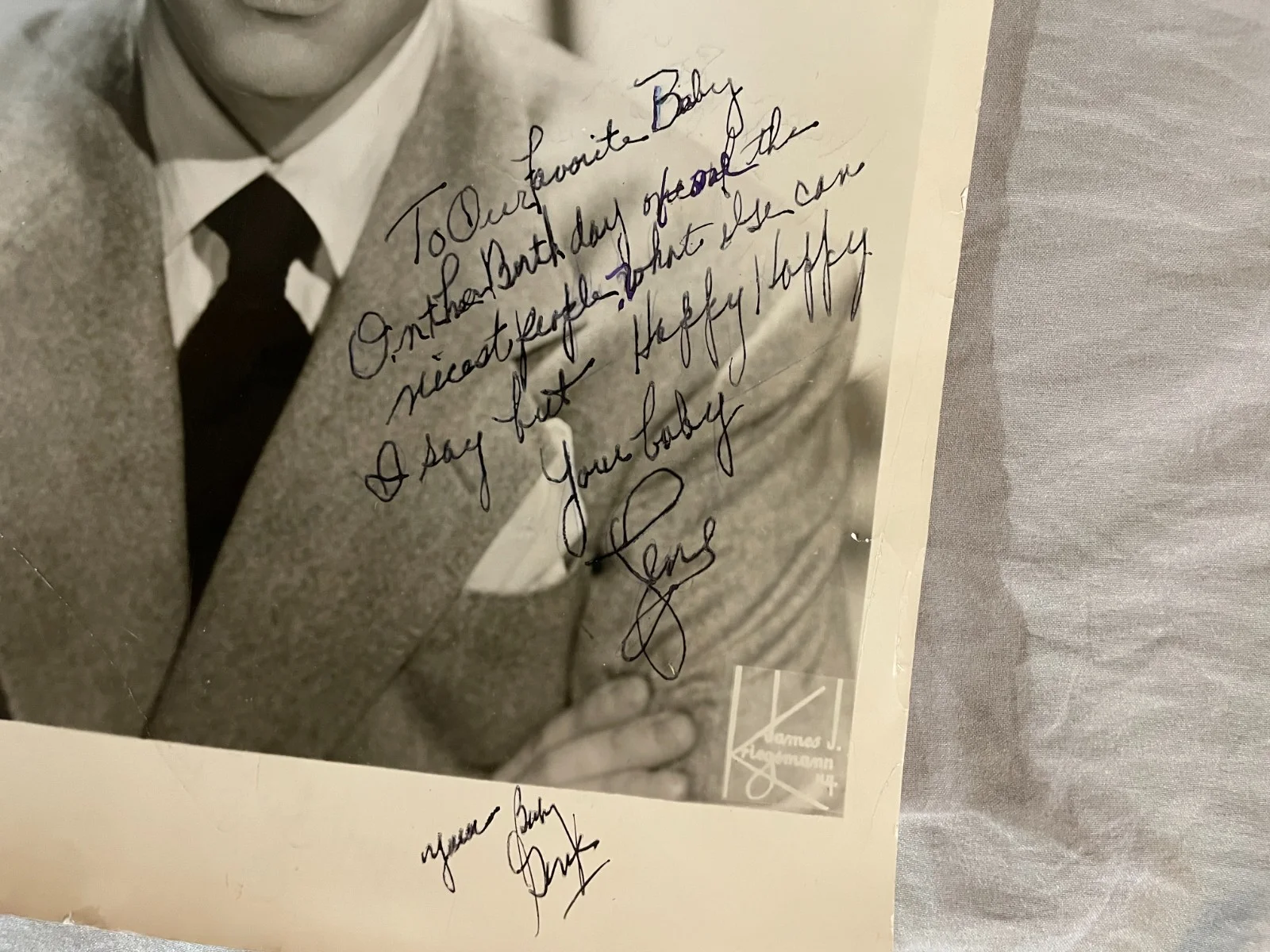 Gene Williams Signed Autograph 8" x 10" B & W Photo Orchestrator and Conductor, изображение 2