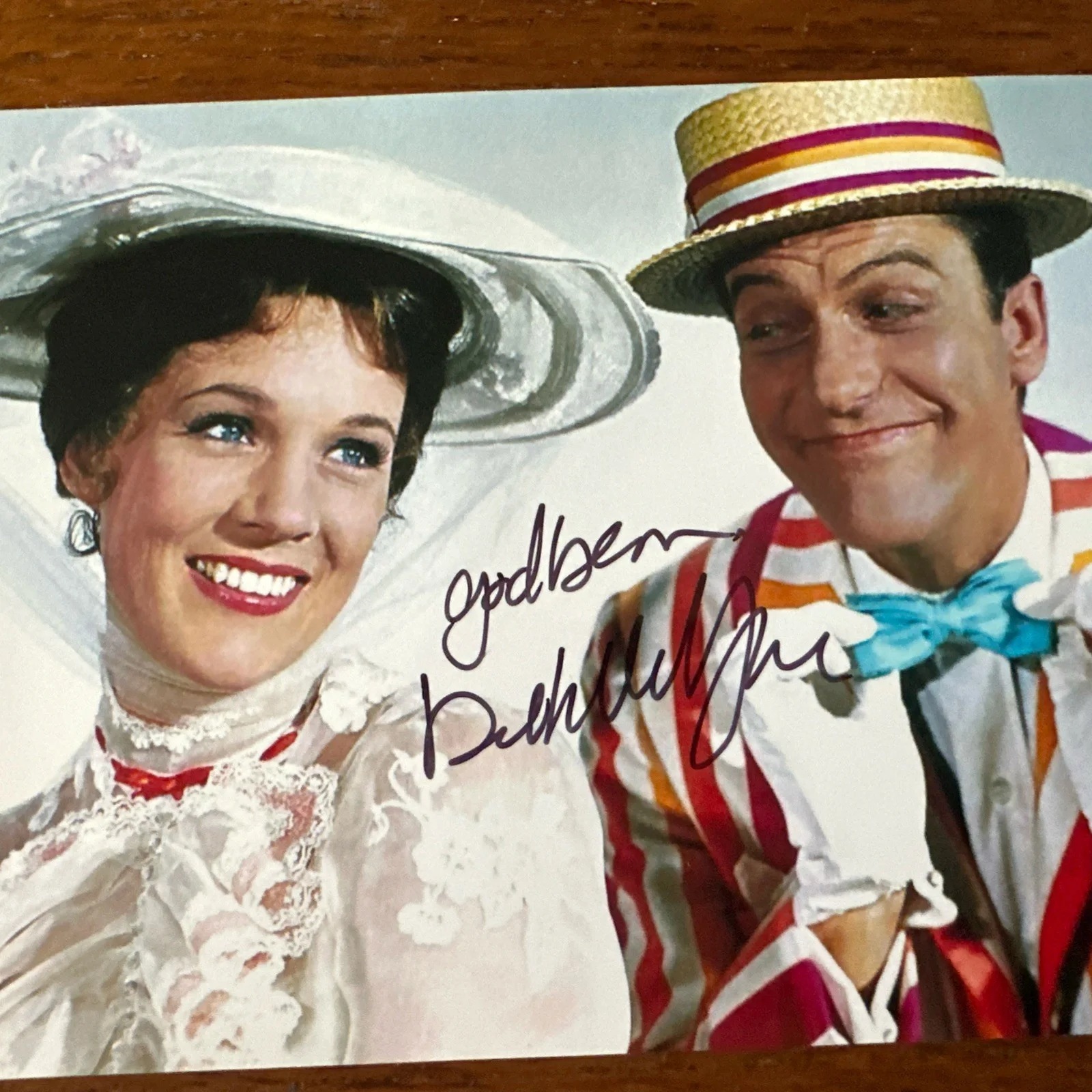 DICK VAN DYKE Signed 4x6 MARY POPPINS Photo AUTOGRAPH Auto, изображение 2
