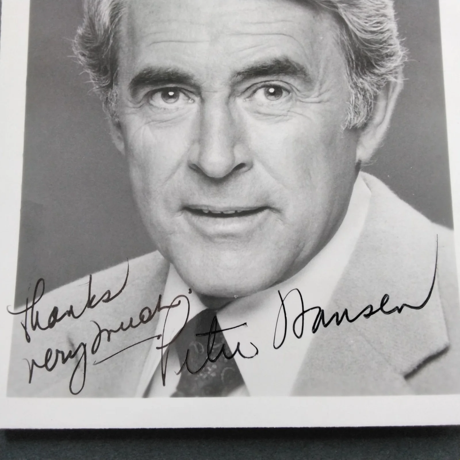 Peter Hansen SIGNED Photo Movie TV Actor When Worlds Collide General Hospital, изображение 3