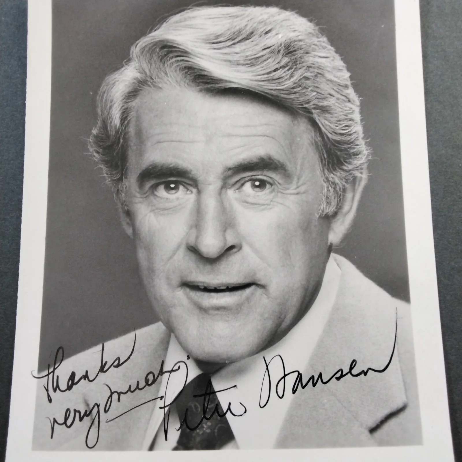 Peter Hansen SIGNED Photo Movie TV Actor When Worlds Collide General Hospital, изображение 5