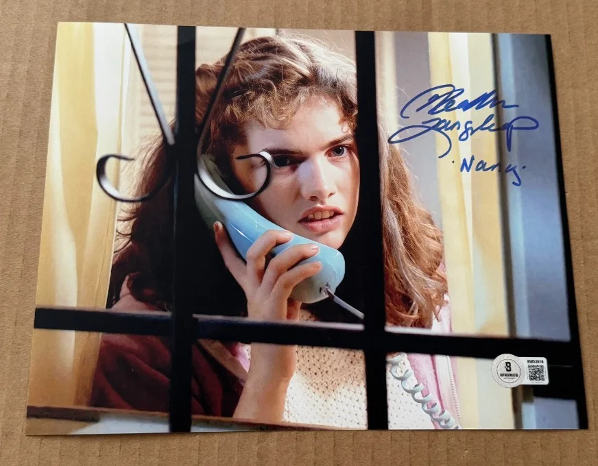 HEATHER LANGENKAMP — HEATHER LANGENKAMP SIGNED NIGHTMARE ON ELM ST 8X10 PHOTO BECKETT CERTIFIED #5
