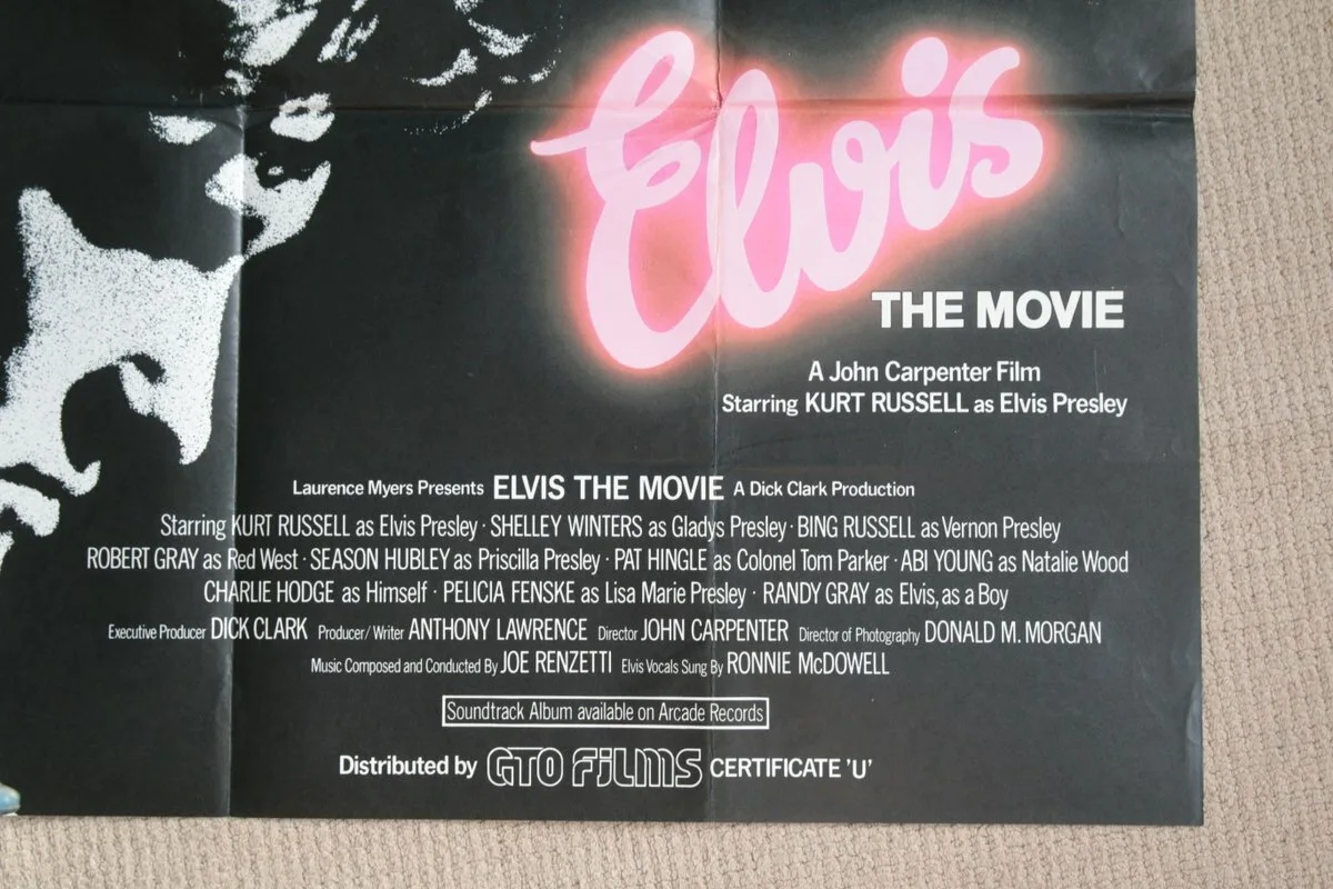 Vintage Film Poster Elvis The Movie John Carpenter / Kurt Russell, изображение 2