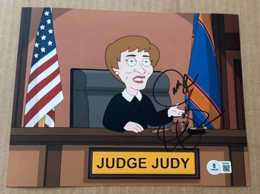 JUDY SHEINDLIN — JUDY SHEINDLIN SIGNED JUDGE JUDY 8X10 PHOTO BECKETT COA AUTHENTIC #6