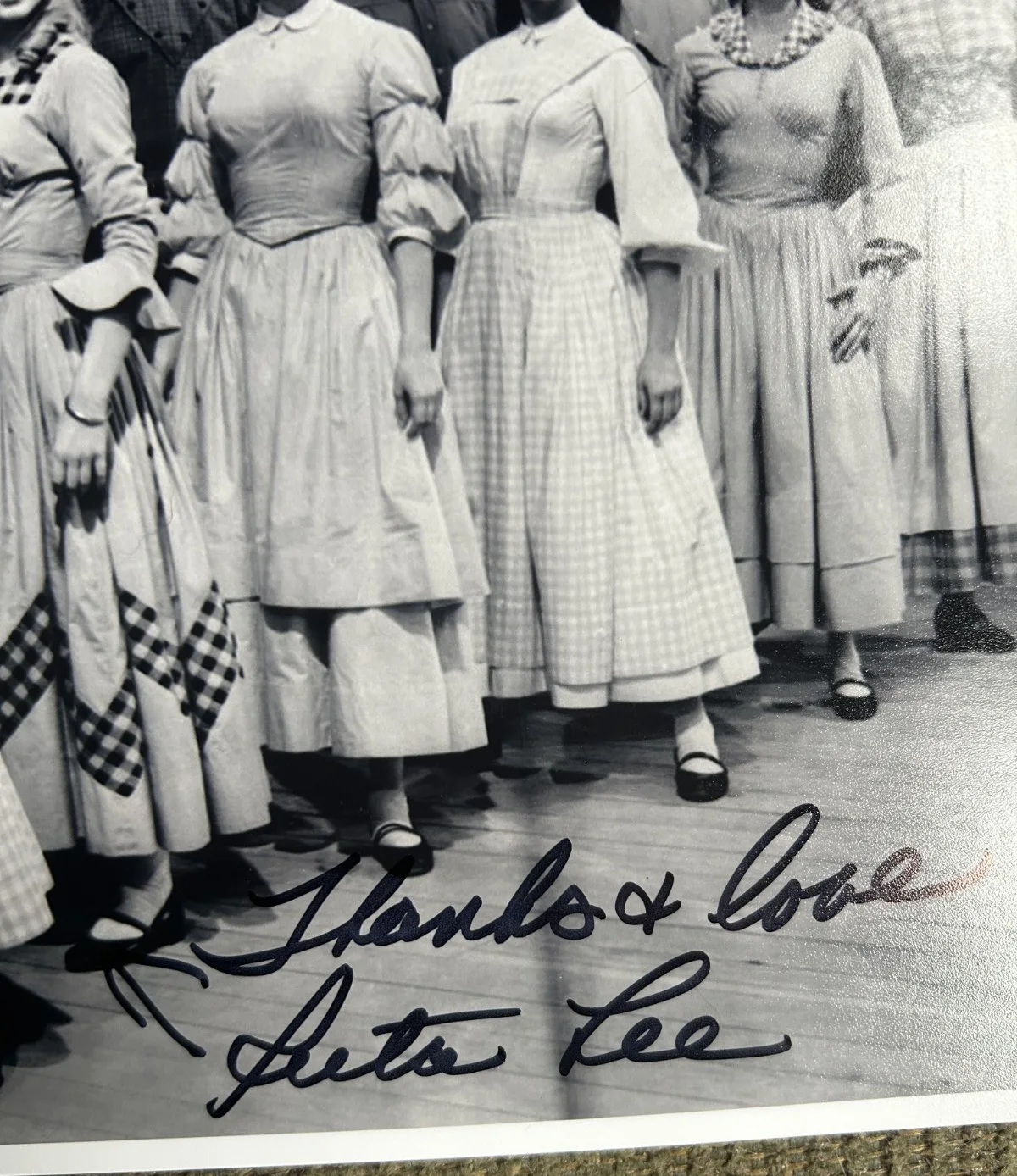Ruta Lee — RUTA LEE Hand Signed SEVEN BRIDES FOR SEVEN BROTHERS 8x10 Autograph PSA DNA, изображение 3