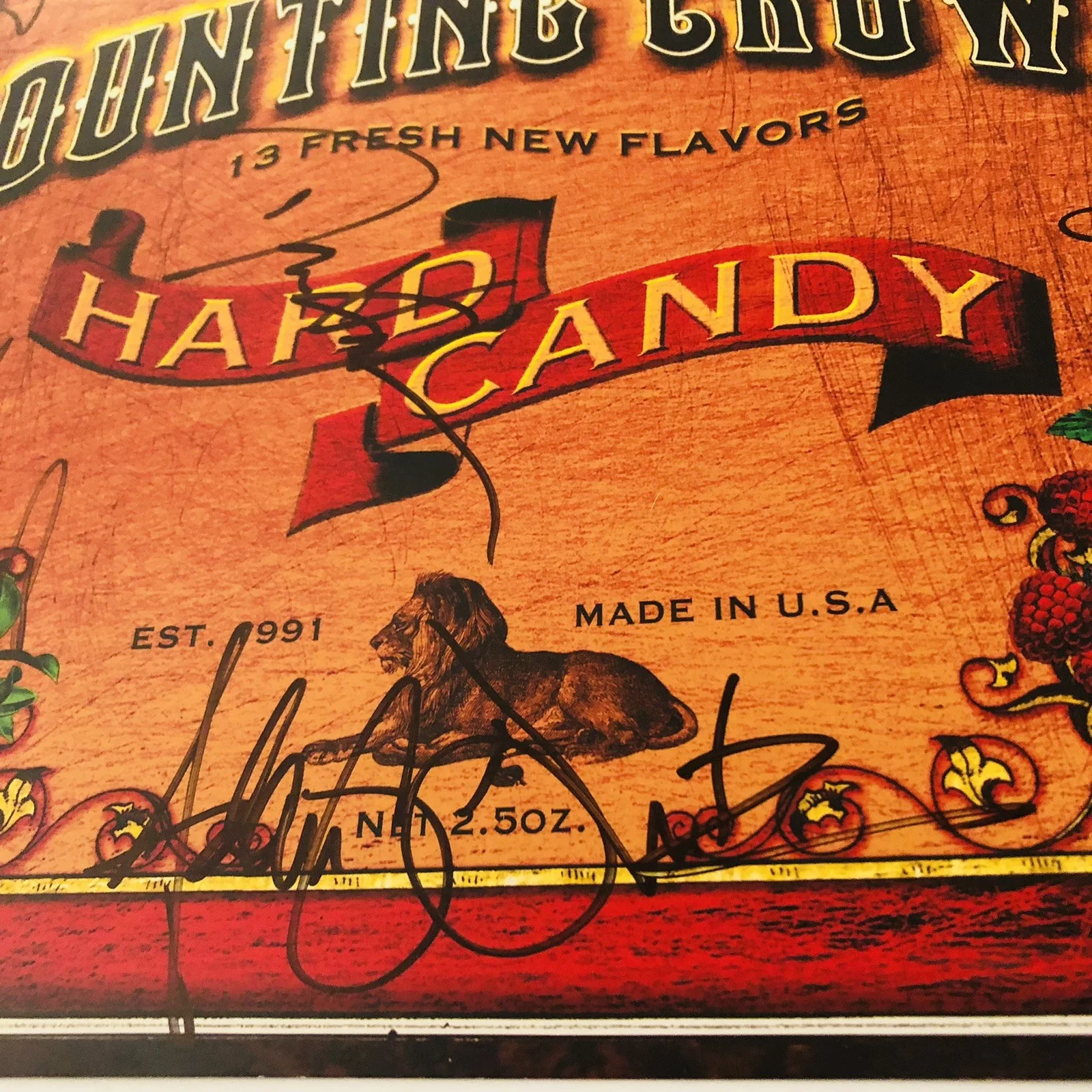 Vintage 2002 - Autograph Counting Crows From Hard Candy Album, Framed, image 3