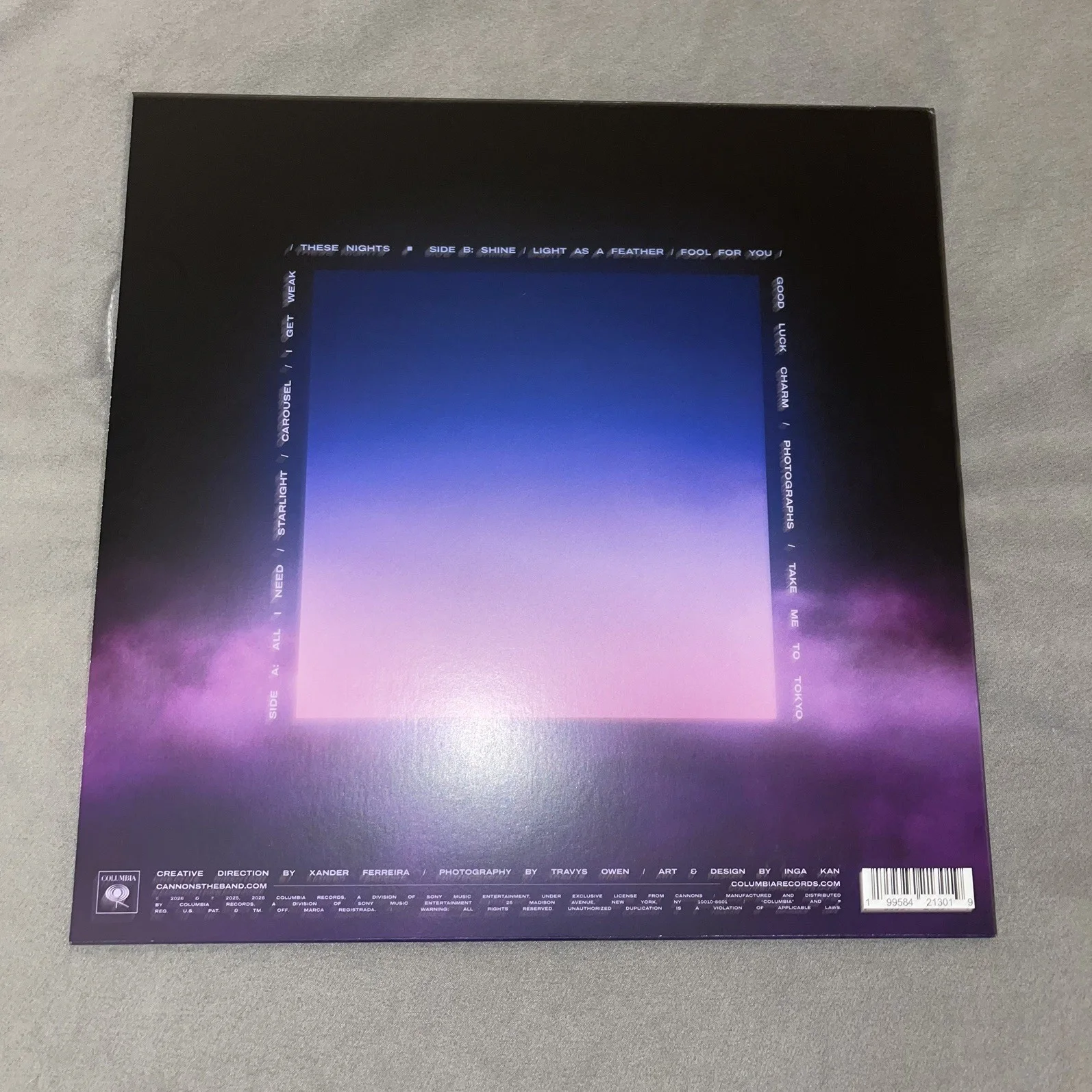 The cannons- Everything Glows vinyl signed on cover, image 2