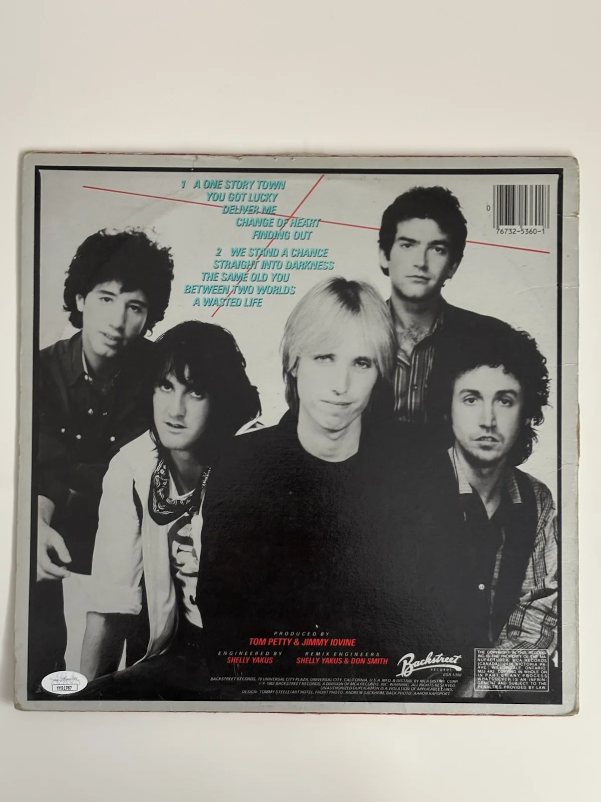 Tom Petty Long After Dark LP vinilo firmado autografiado certificado de autenticidad JSA LOA, изображение 3