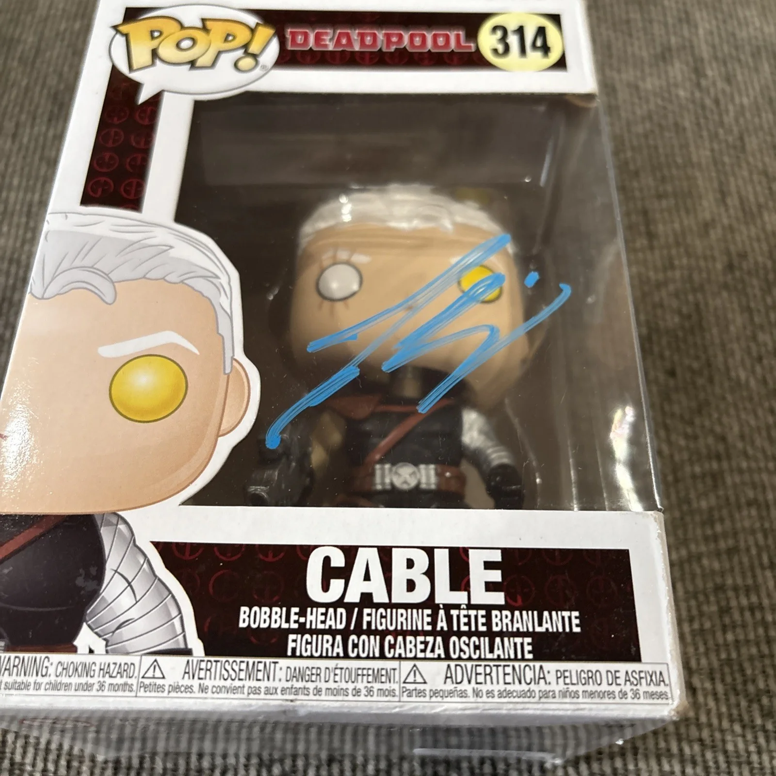 Josh Brolin — Josh Brolin Signed Cable Funko Pop #314 Marvel Deadpool Beckett COA Autographed, image 2