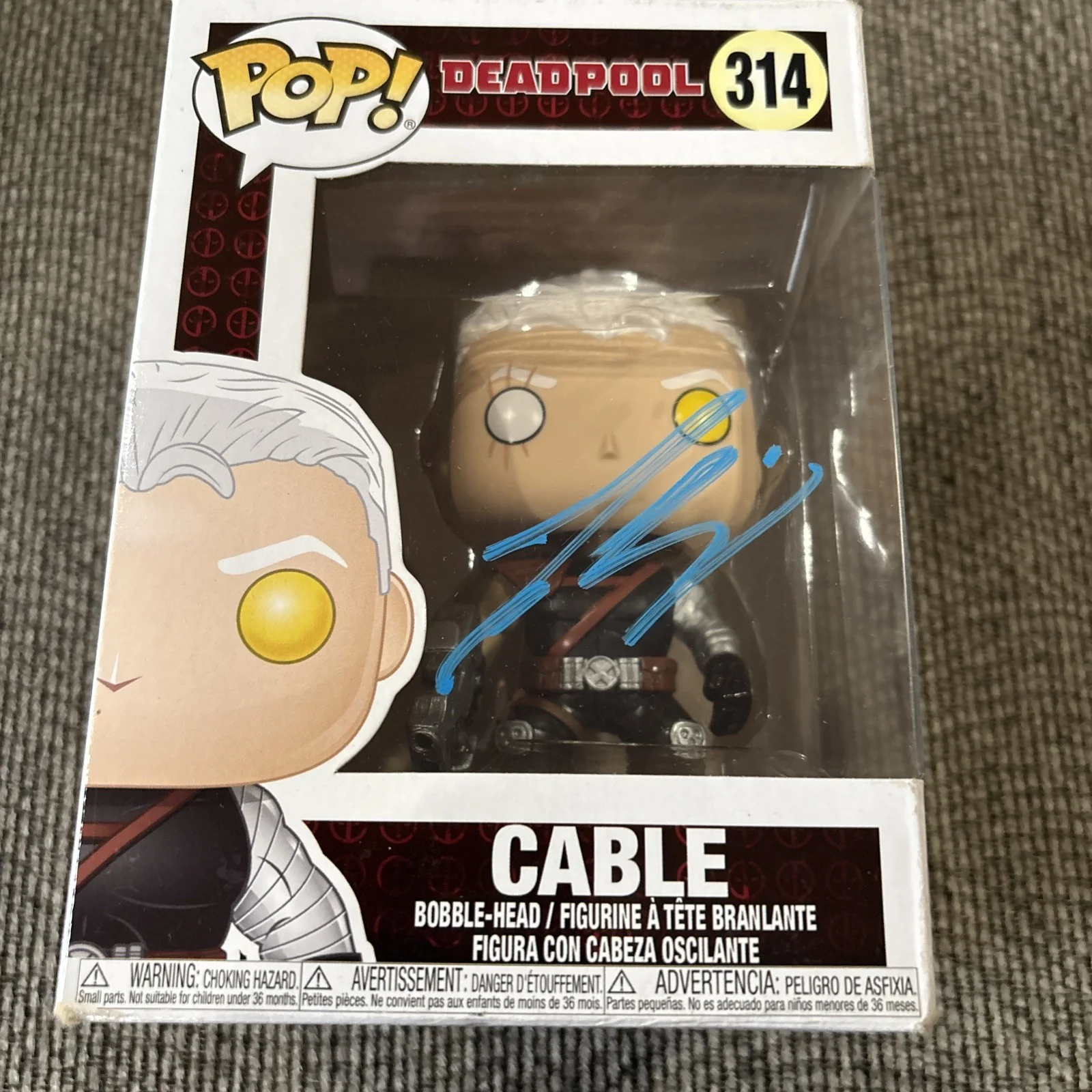 Josh Brolin — Josh Brolin Signed Cable Funko Pop #314 Marvel Deadpool Beckett COA Autographed, image 3