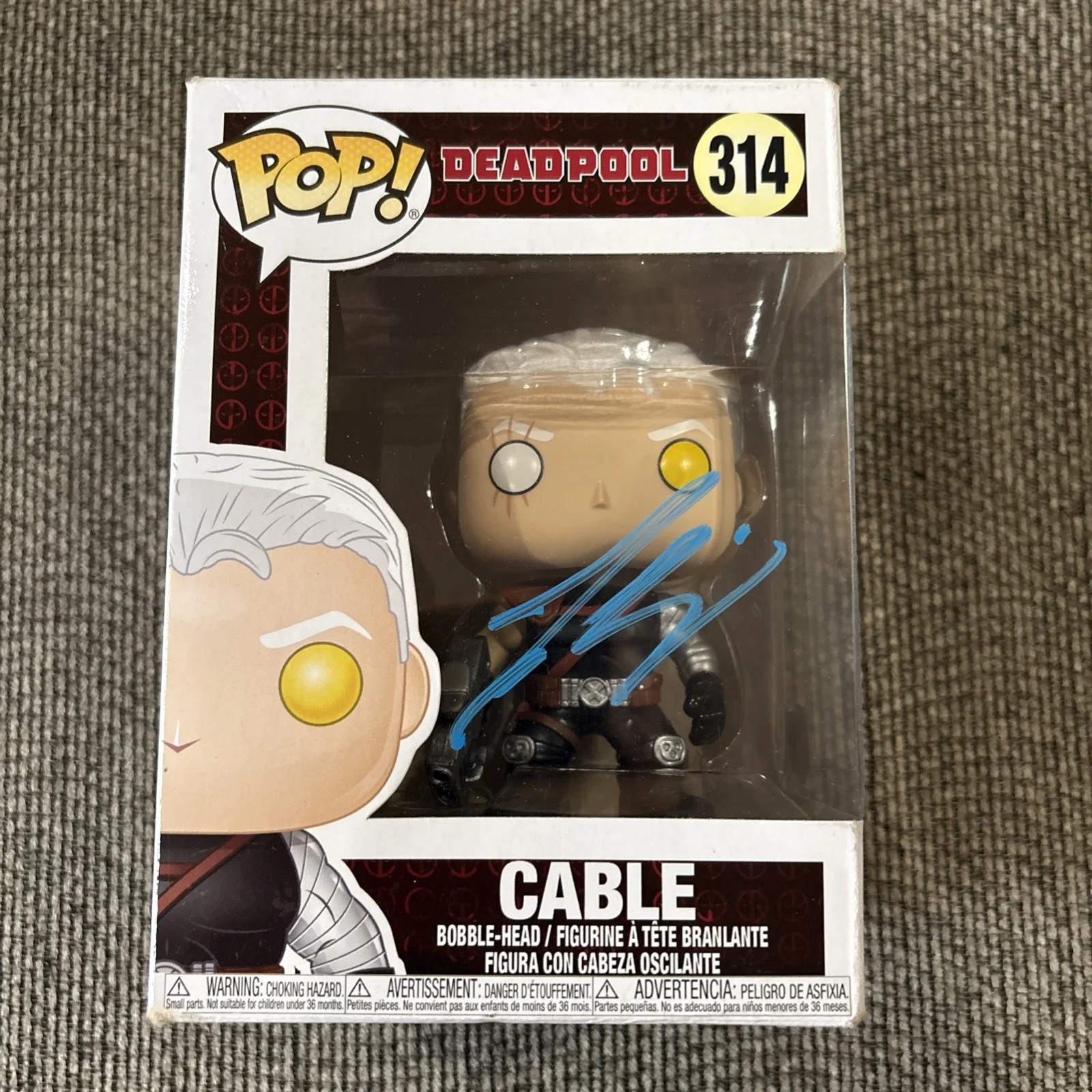 Josh Brolin — Josh Brolin Signed Cable Funko Pop #314 Marvel Deadpool Beckett COA Autographed, image 4