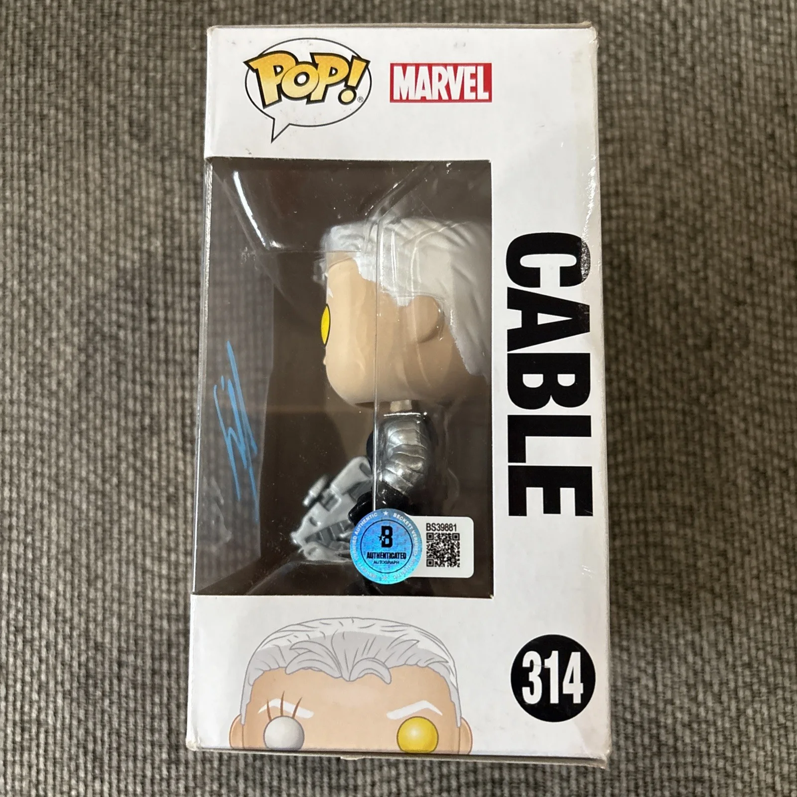 Josh Brolin — Josh Brolin Signed Cable Funko Pop #314 Marvel Deadpool Beckett COA Autographed, image 5