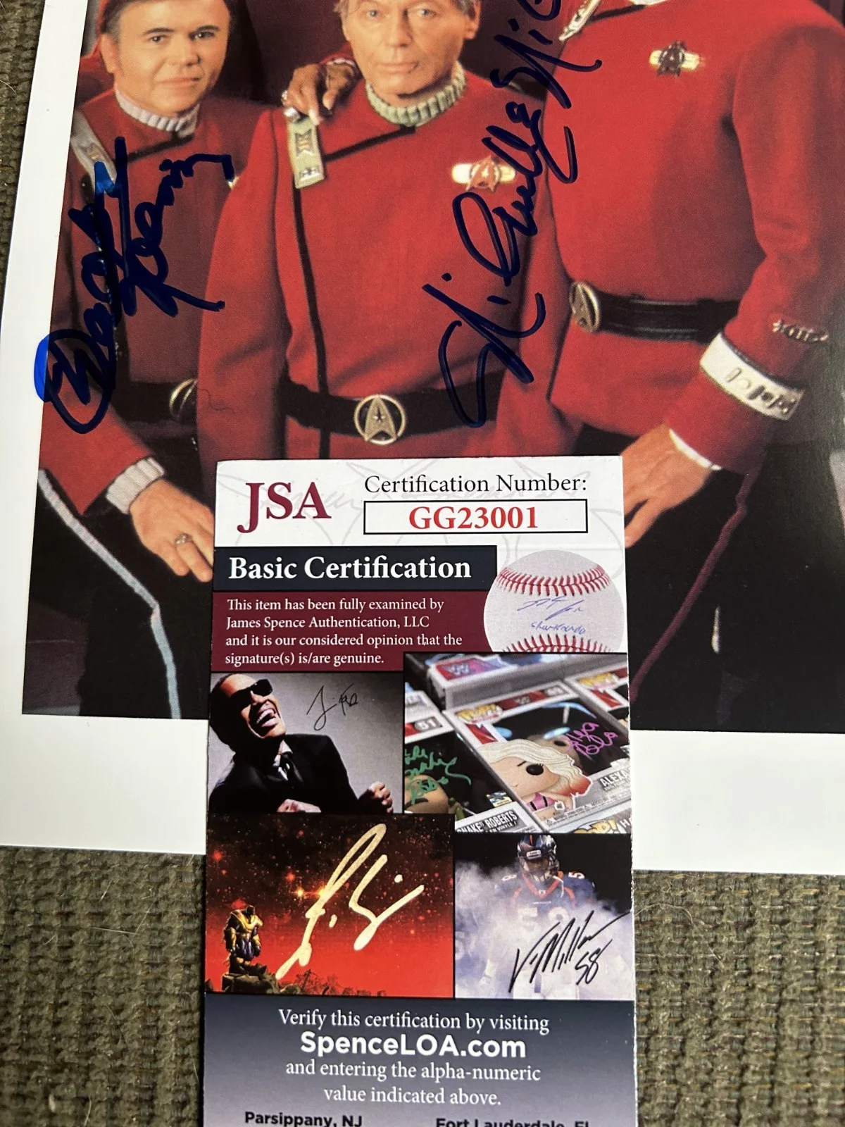 Walter Konieg, Nichelle Nicols — Nichelle Nichols Walter Koenig JSA Autographed 8x10 Photo Star Trek JSA GG23001, изображение 3
