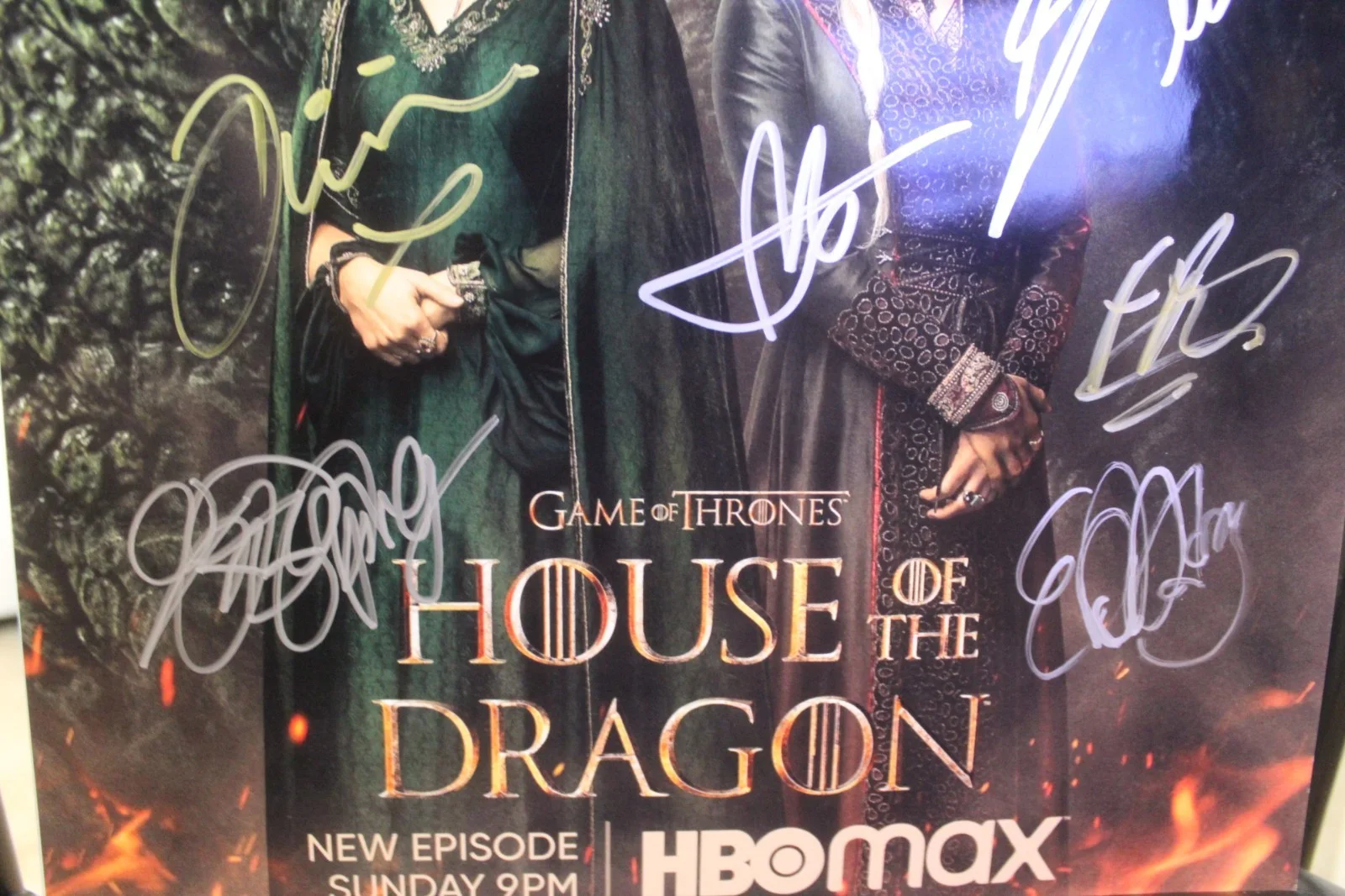 Olivia Cooke Steve Toussaint Matt Smith Ryan Condal Milly Alcock — Signed Limited Poster - Game Of Thrones - House of the Dragon + COA, изображение 3