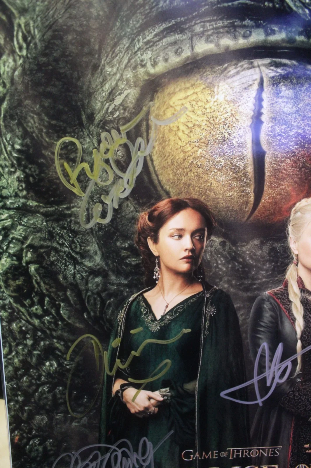 Olivia Cooke Steve Toussaint Matt Smith Ryan Condal Milly Alcock — Signed Limited Poster - Game Of Thrones - House of the Dragon + COA, изображение 4