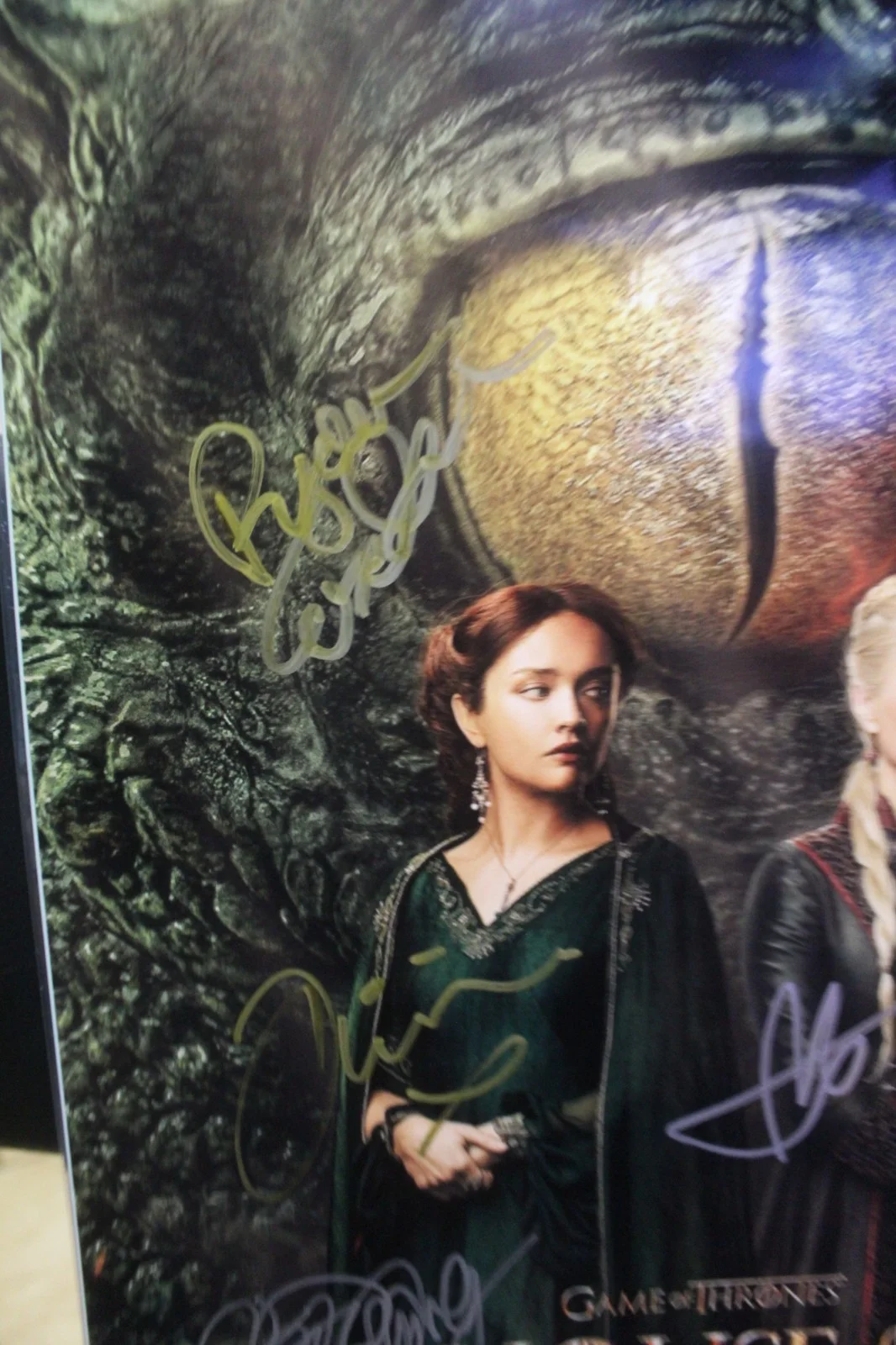Olivia Cooke Steve Toussaint Matt Smith Ryan Condal Milly Alcock — Signed Limited Poster - Game Of Thrones - House of the Dragon + COA, изображение 5