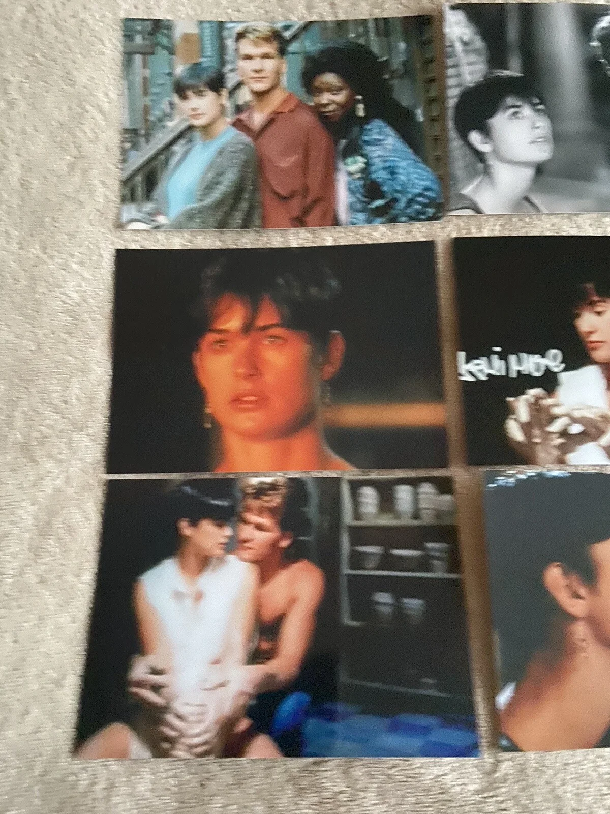DEMI MOORE & PATRICK SWAYZE (GHOST) PRESIGNED & UNSIGNED PHOTOS X 7, image 2