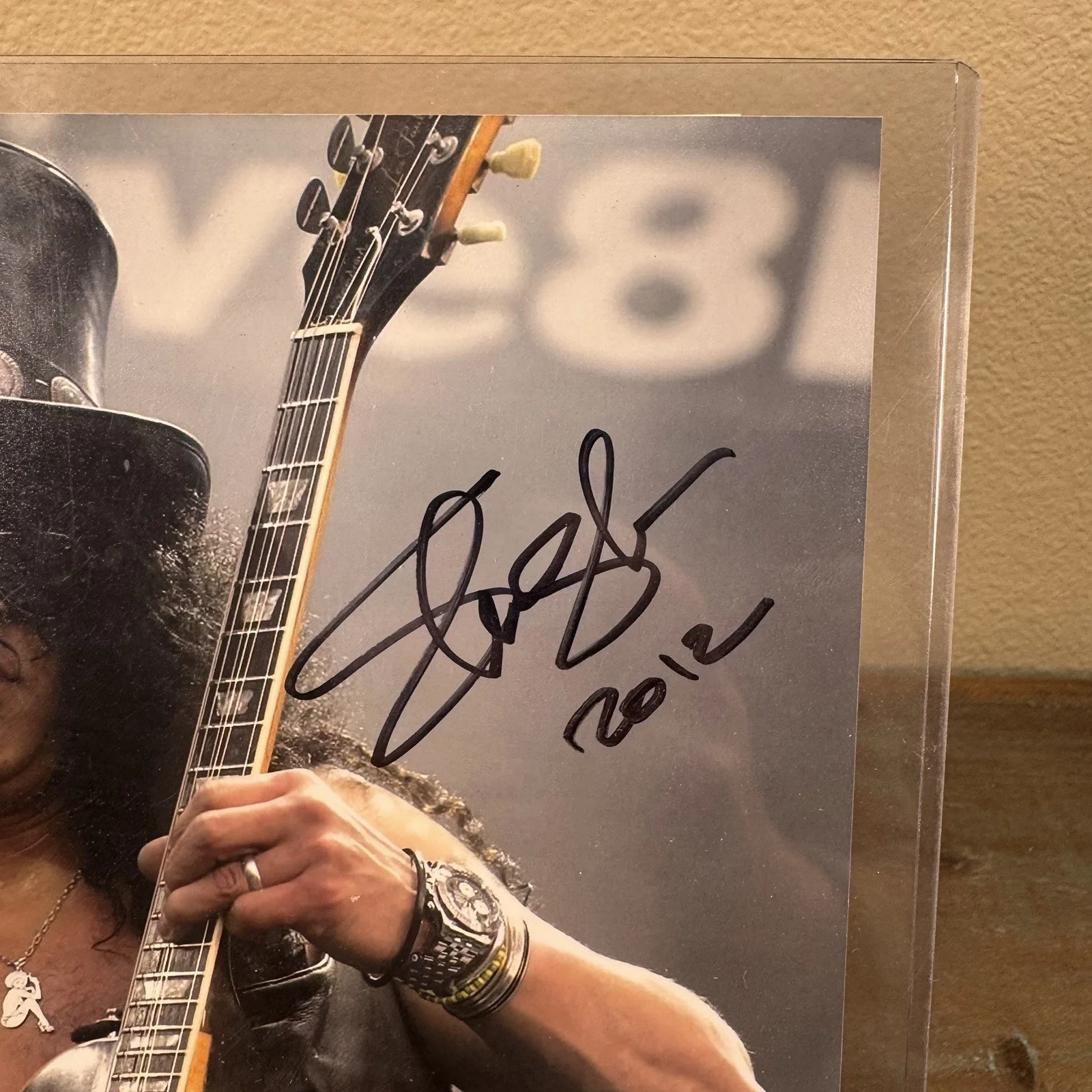 Slash Guns N Roses Guitarist Signed Photo Autographed Photo, 2 Tickets & JSA COA, изображение 2