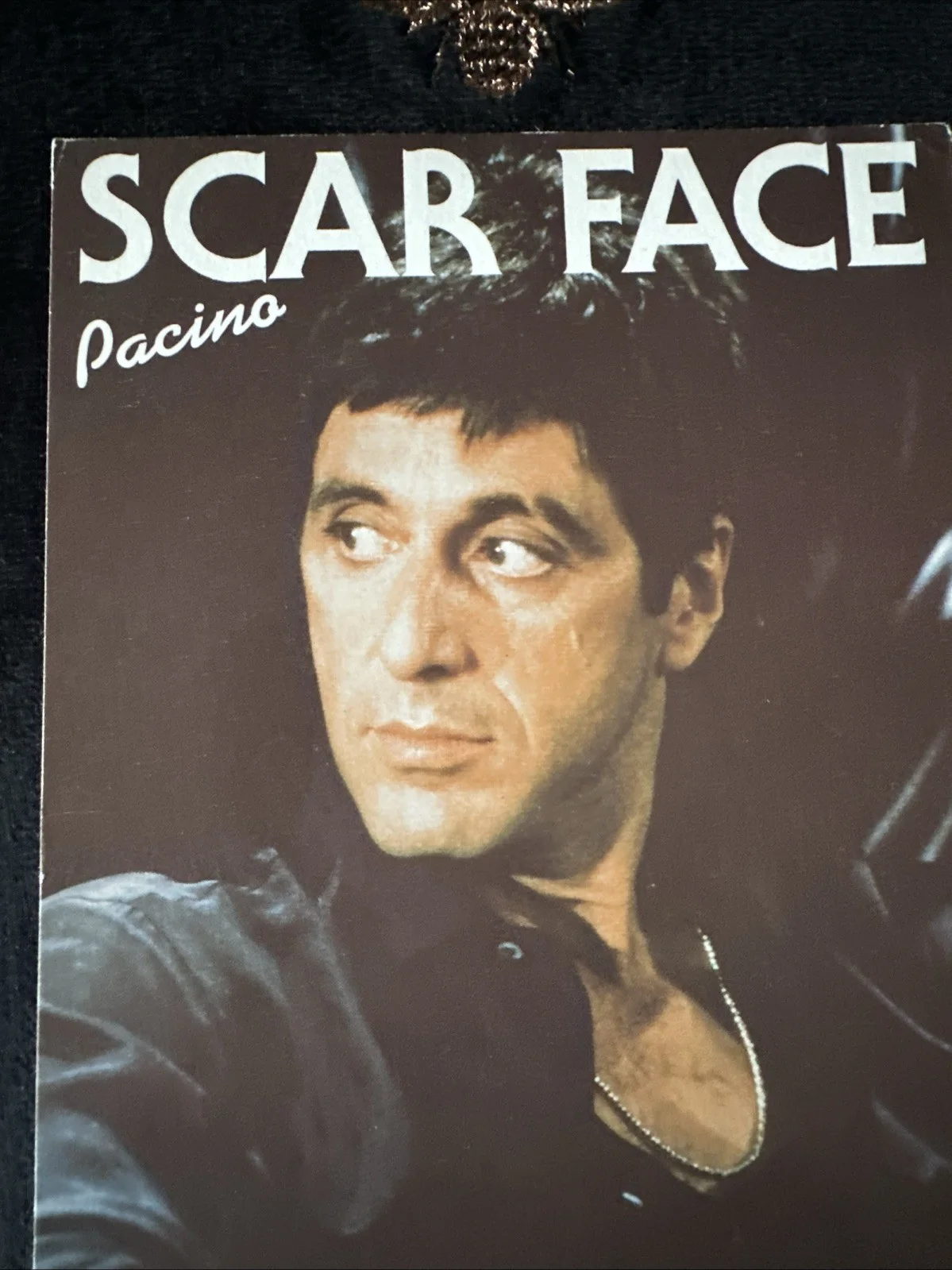 Vintage Scar Face AL PACINO Box Office OFFICIAL Postcard, изображение 5